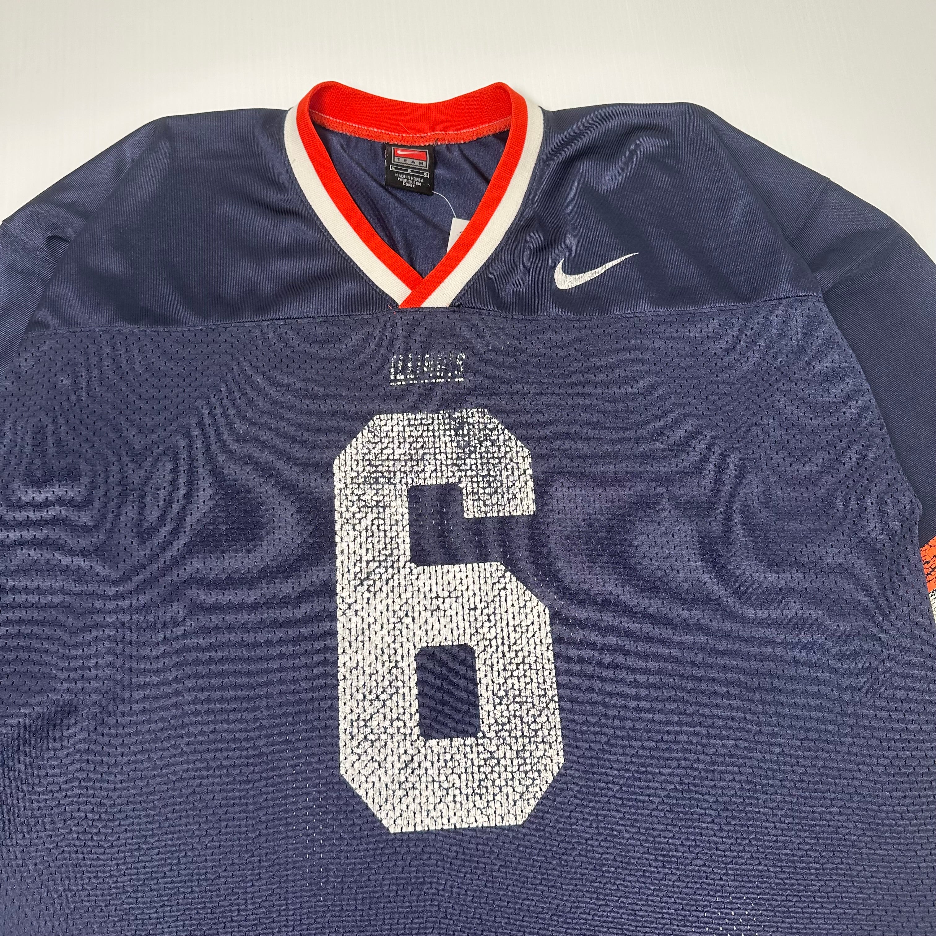 Vintage Nike University of Illinois #6 NCAA Football Jersey L