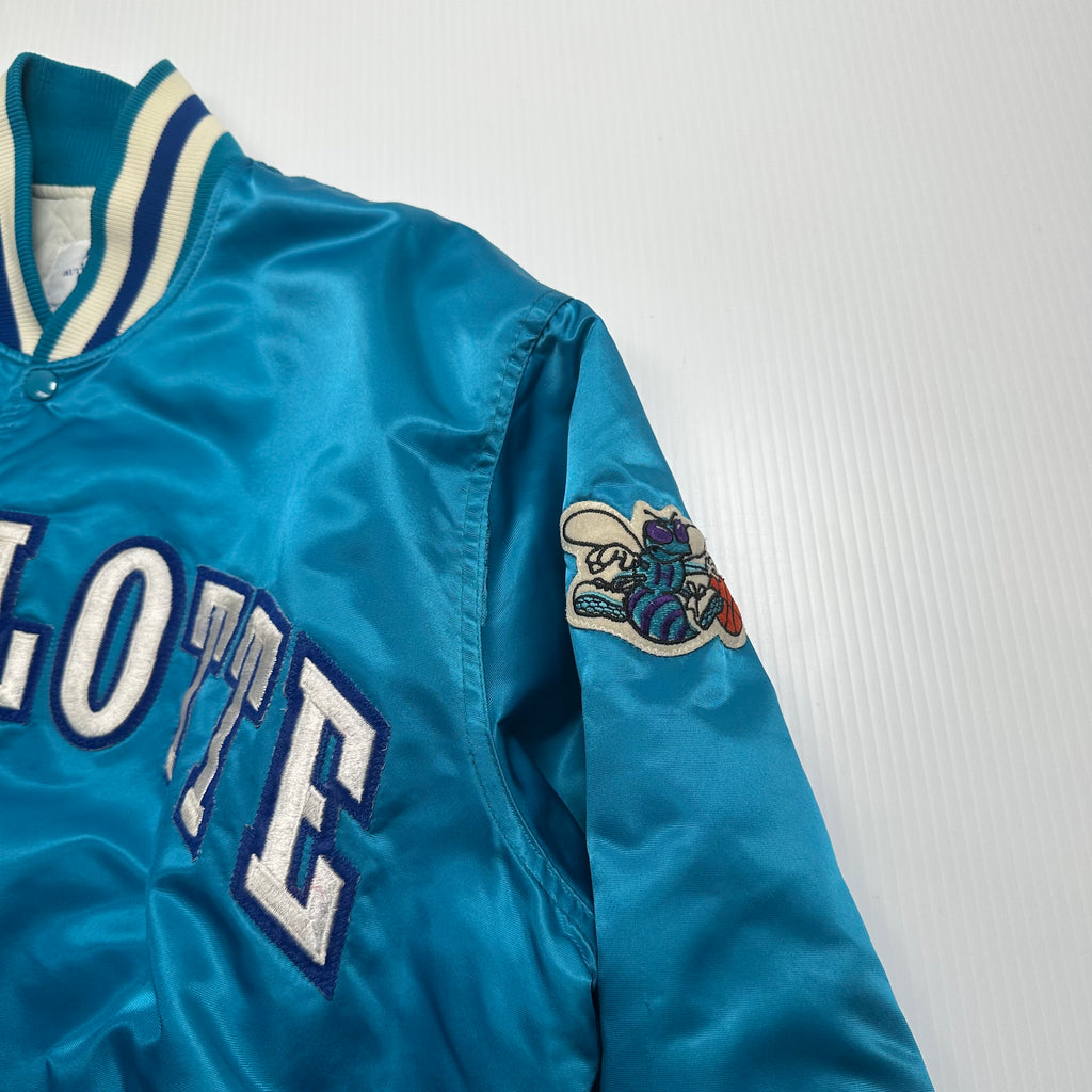 Vintage Starter Charlotte Hornets Satin Jacket XL