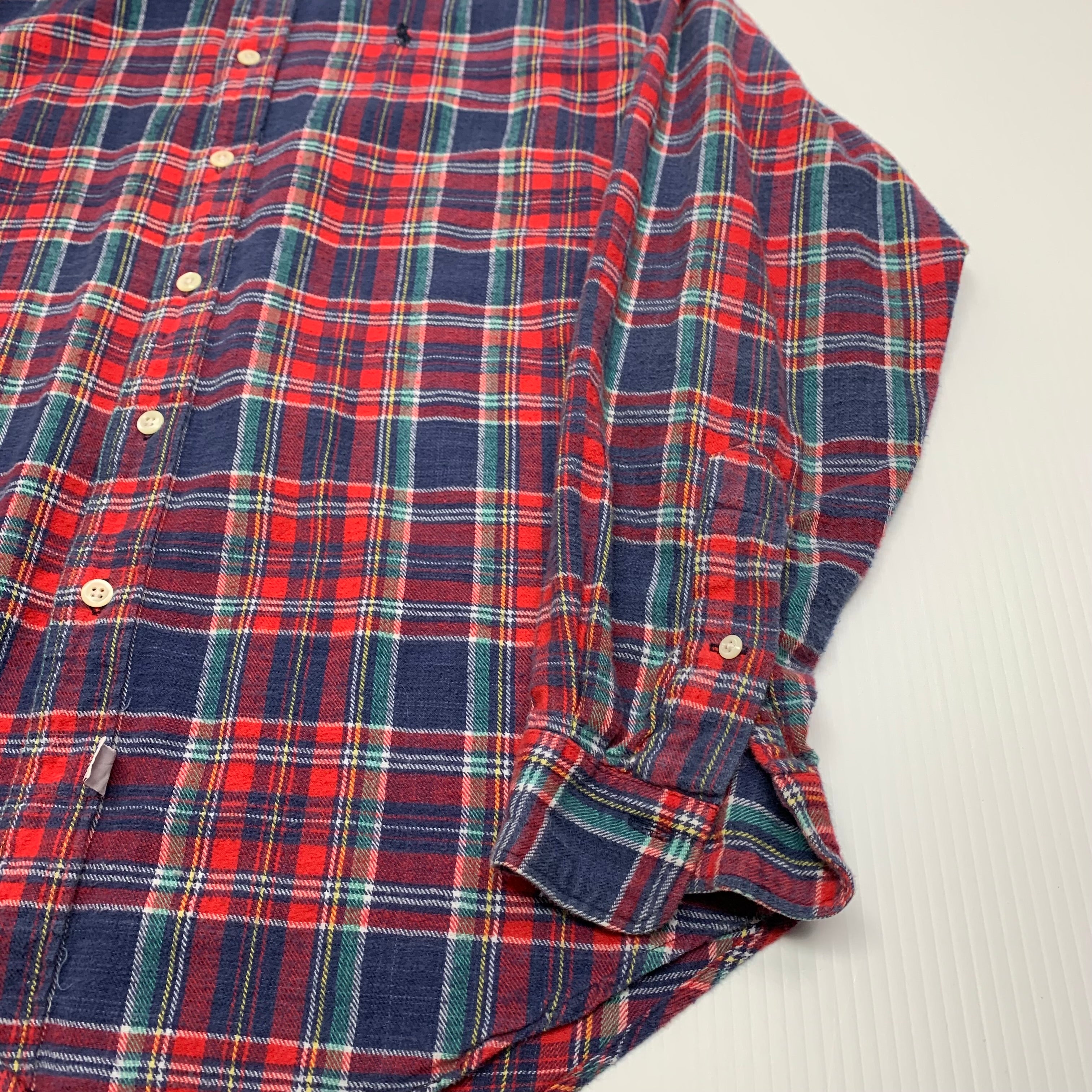 90s Ralph Lauren Plaid Button-Up M