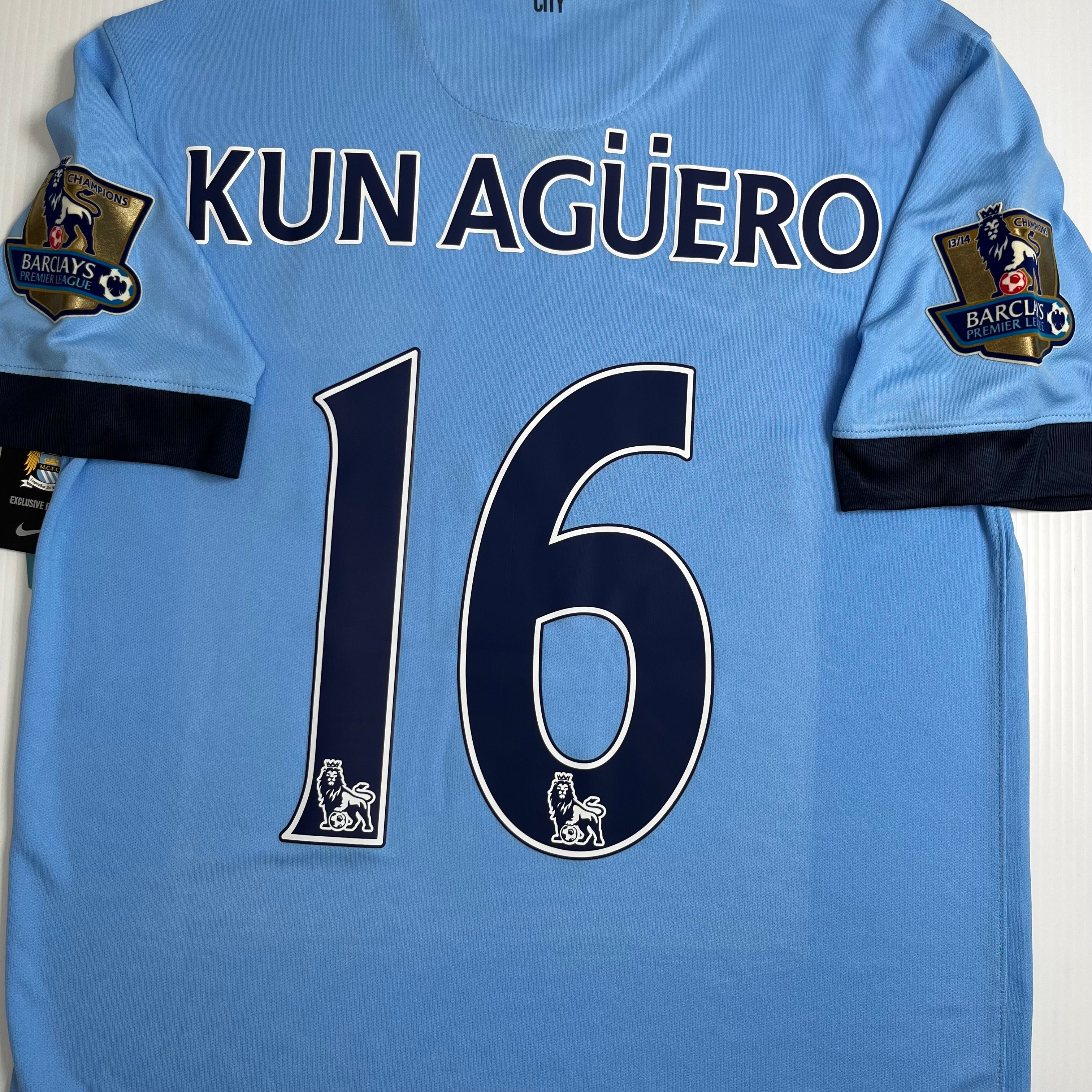 2014-15 Nike Manchester City Aguero Home Kit M