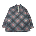 Vintage Just Jess Plaid 1/4 Zip Fleece L