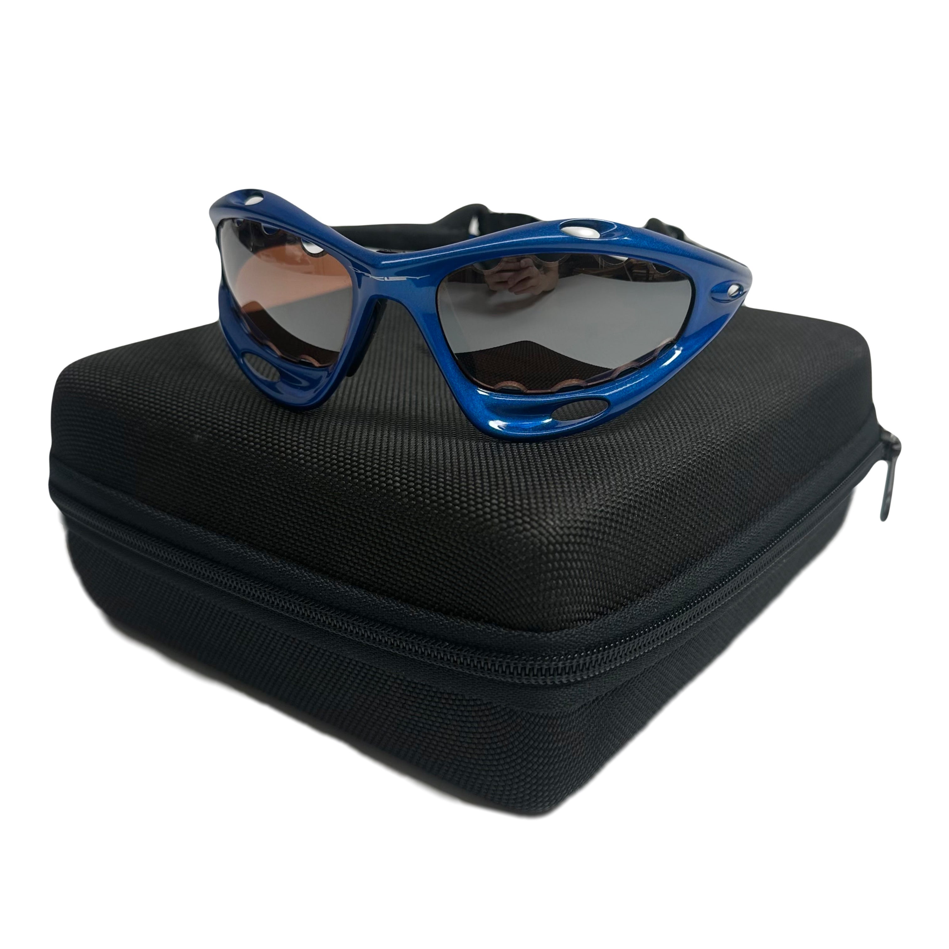 1999 Oakley Water Jacket Vented Sunglasses Blue/VR28 Iridium