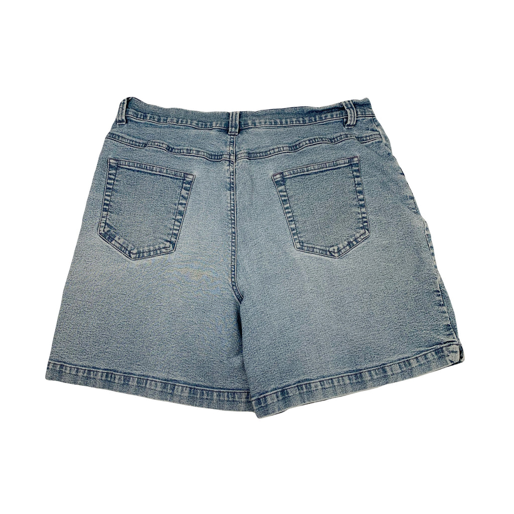 Vintage Penmans Medium Wash Baggy Denim Shorts Women's 14