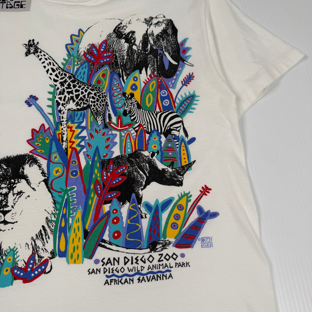 90s San Diego Zoo Art Tee M