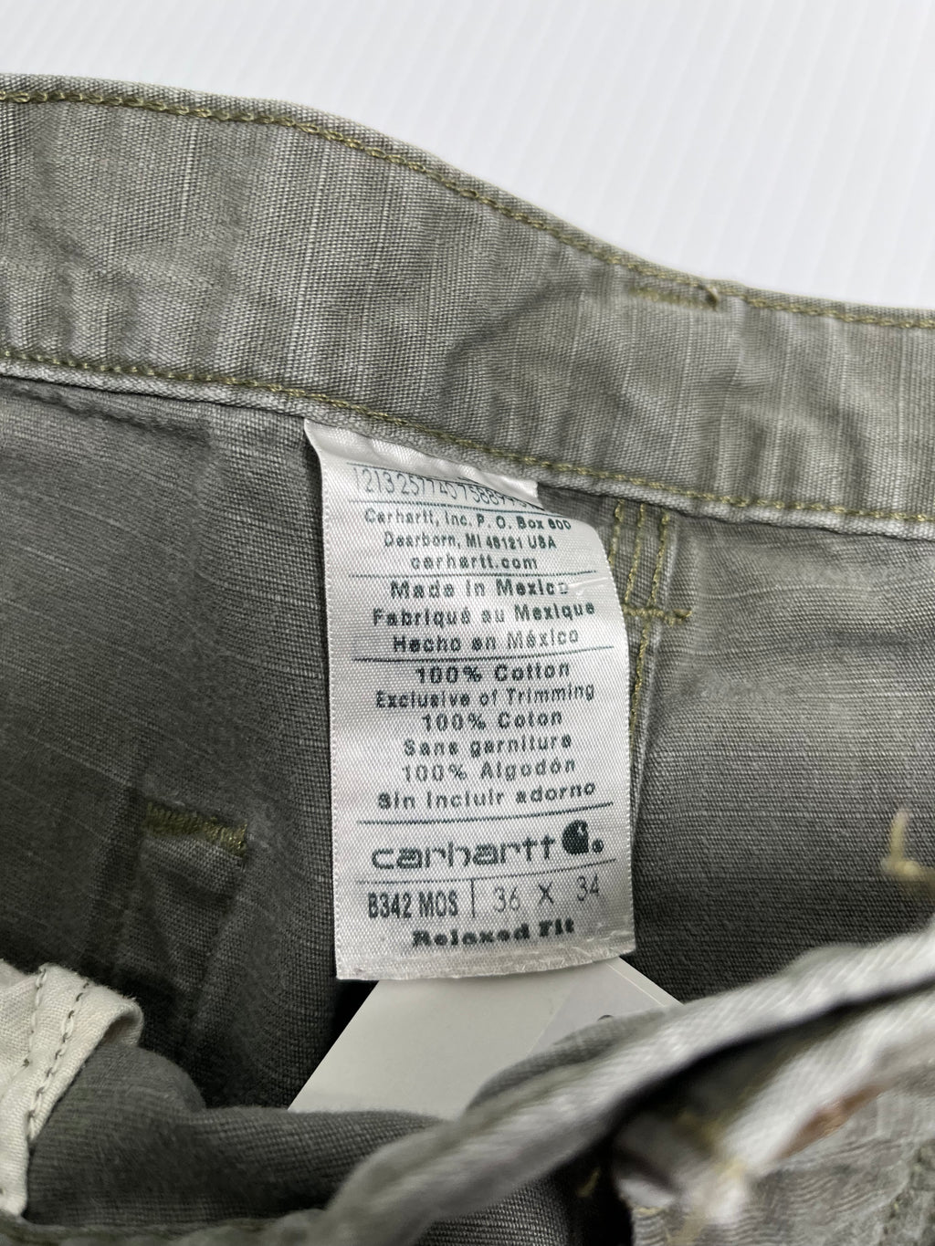Vintage Carhartt Ripstop Cargo Pants 35