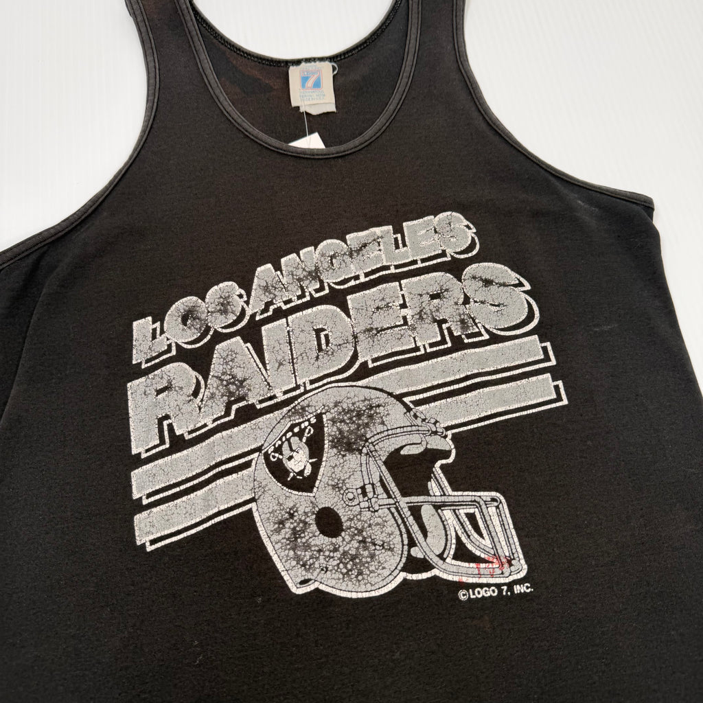 Vintage Logo 7 Los Angeles Raiders Tank Top S