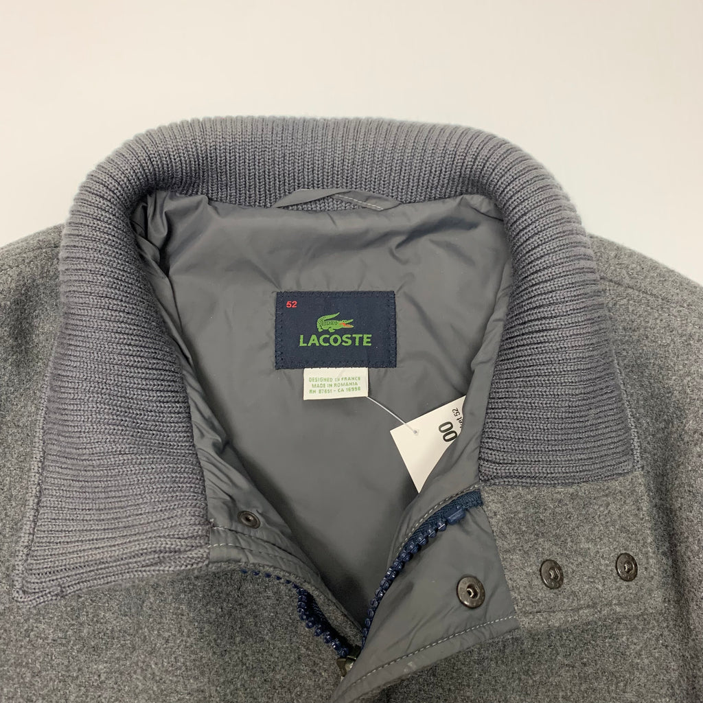 Grey Lacoste Wool Blend Jacket 52