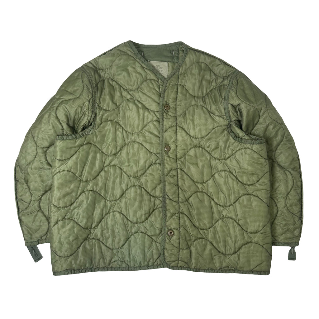 Vintage Quilted Military Liner Light Jacket XL