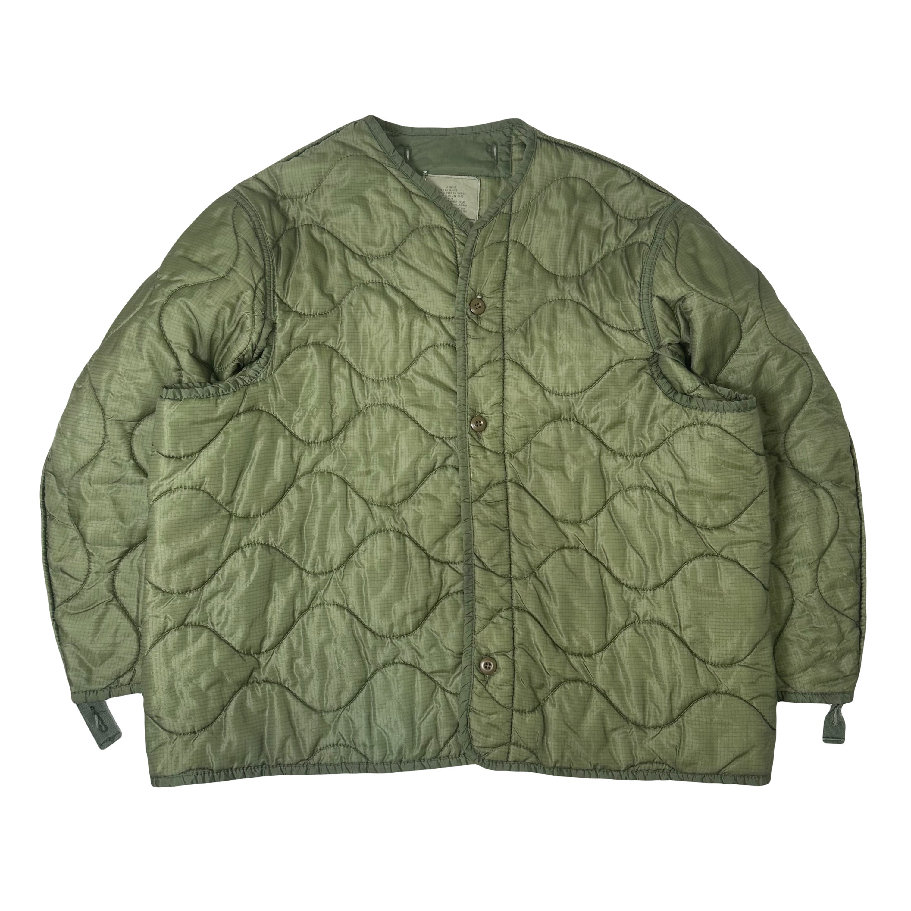 Vintage Quilted Military Liner Light Jacket XL