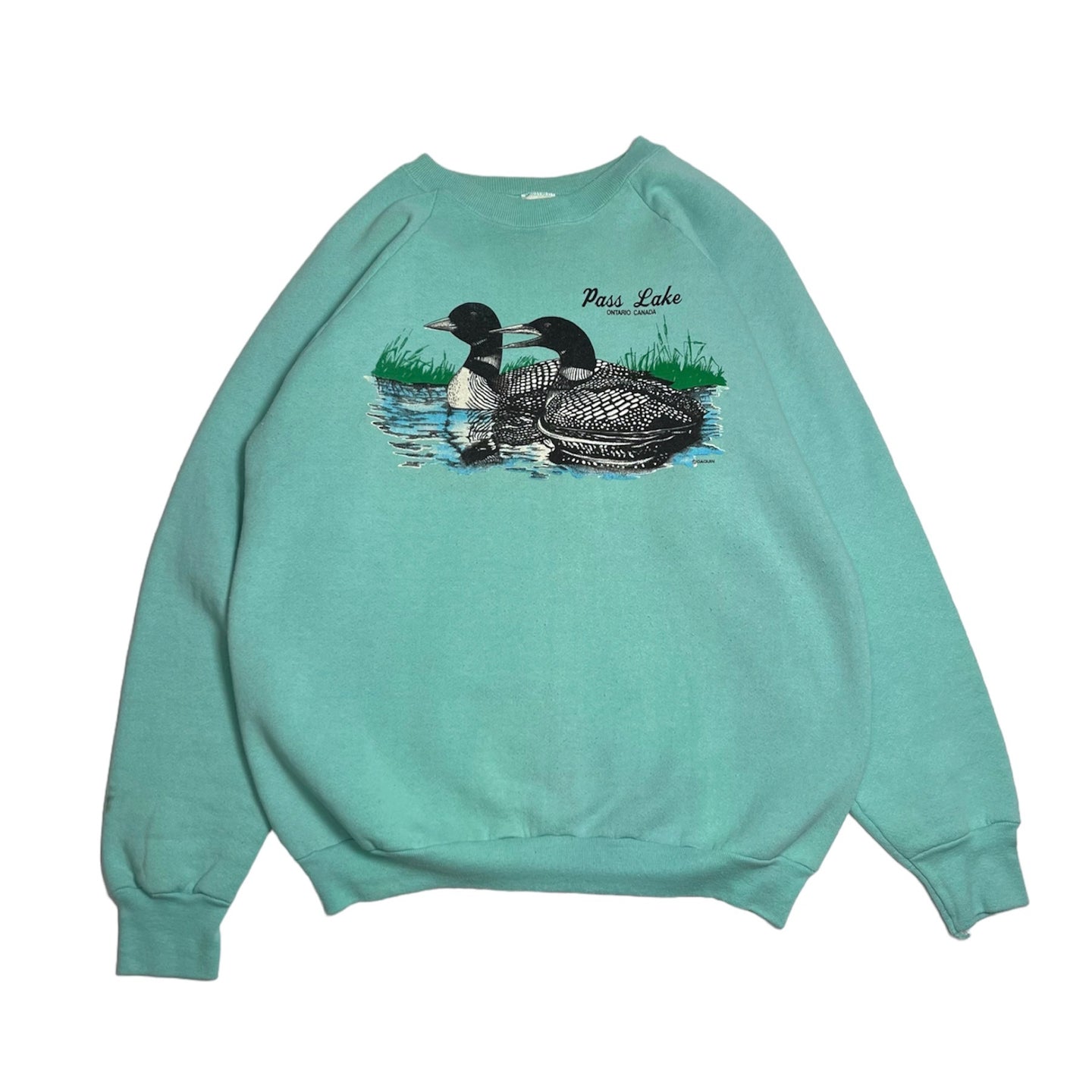 Vintage Pass Lake Canada Crewneck XL