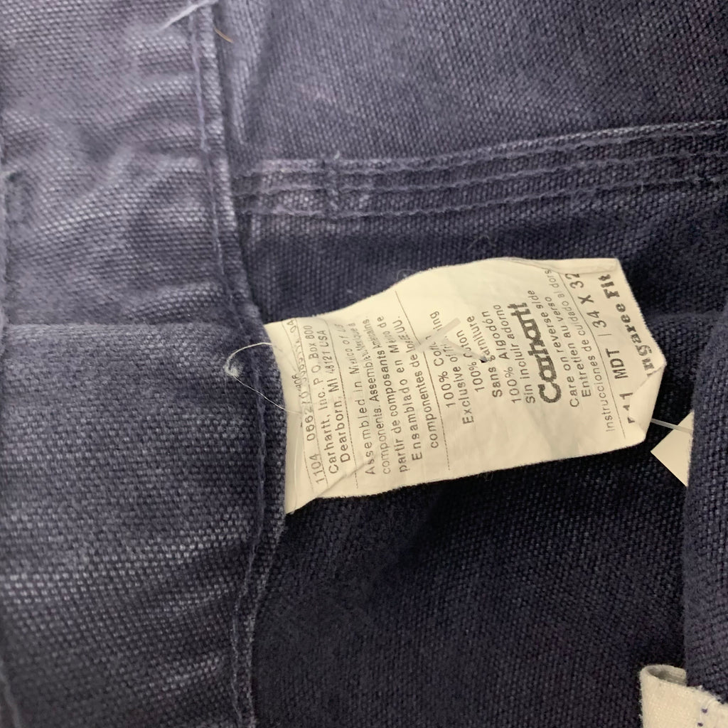 Carhartt Faded Blue Carpenter Pants 34x32