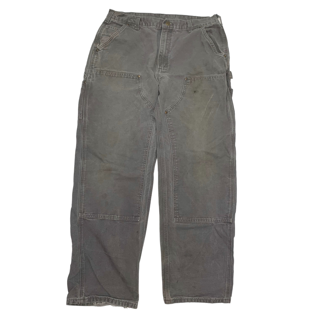 Carhartt Grey Double Knee Denim 36x32 0613