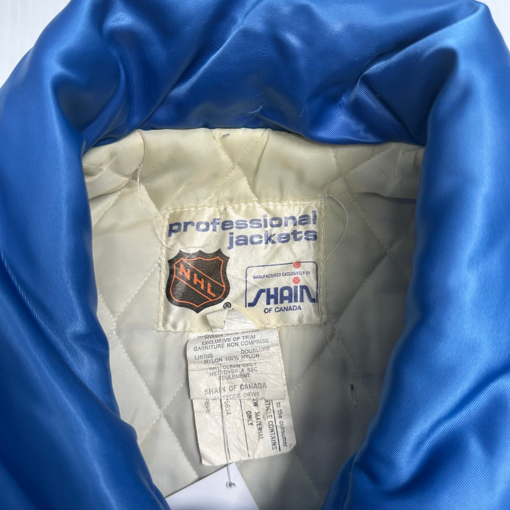 Vintage NHL Edmonton Oilers Satin Bomber Jacket L