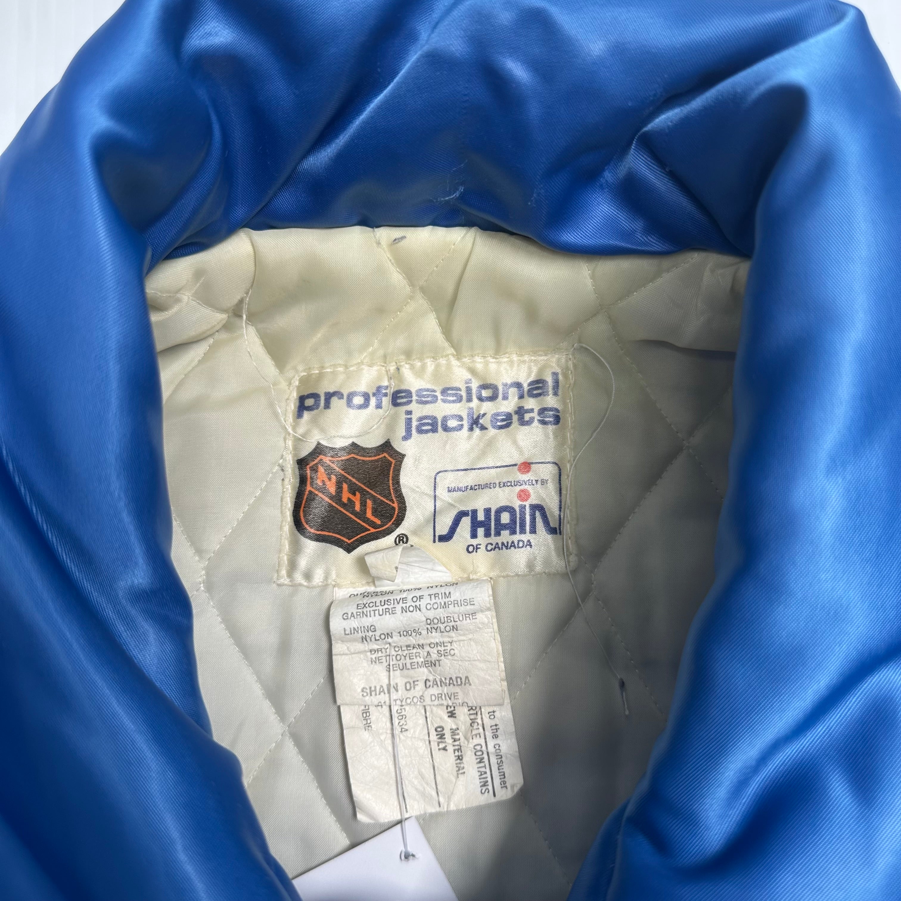 Vintage NHL Edmonton Oilers Satin Bomber Jacket L