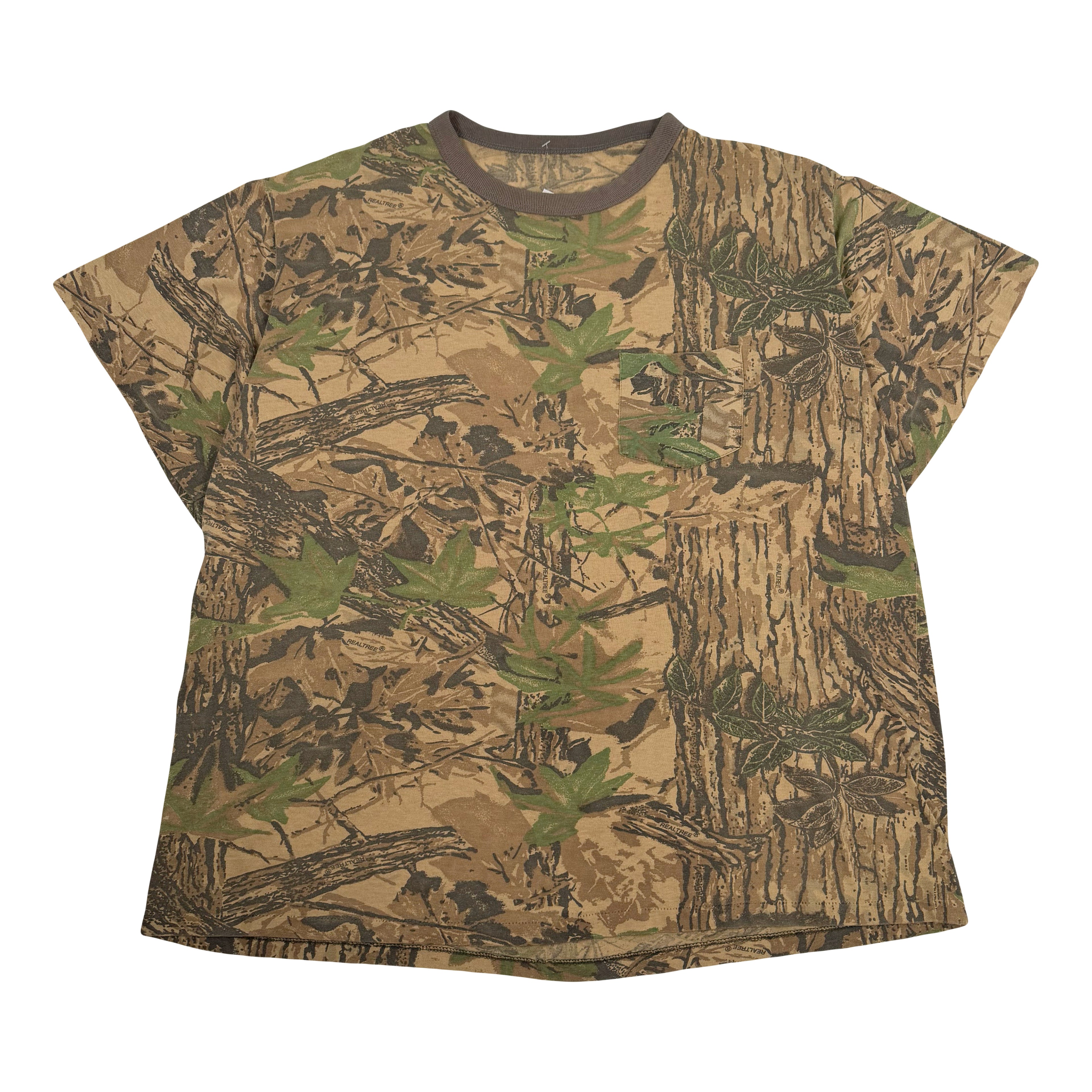 Vintage Woodland Camo Real Tree Tee XL
