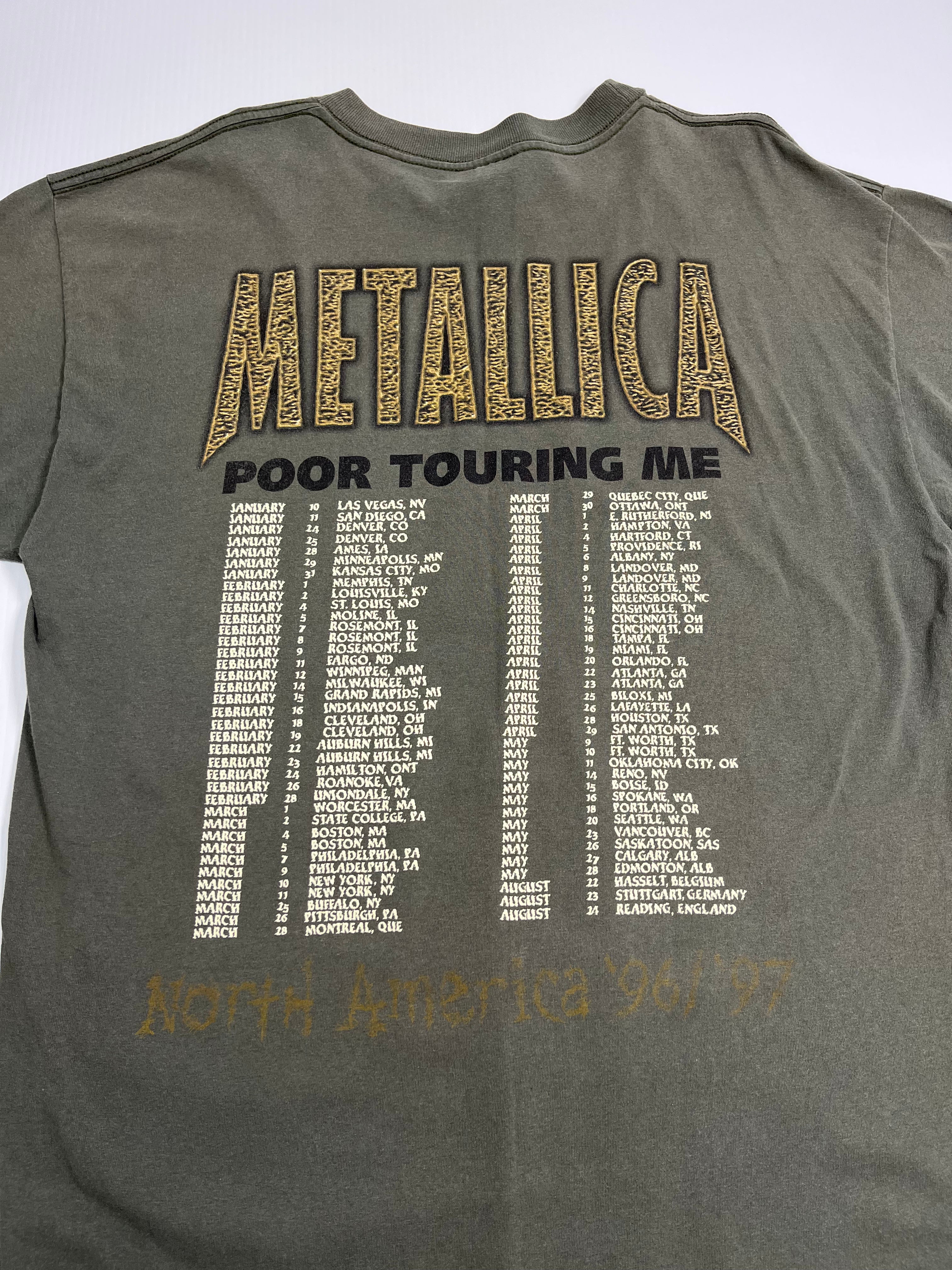 1997 Metallica Poor Touring Me Tee XL