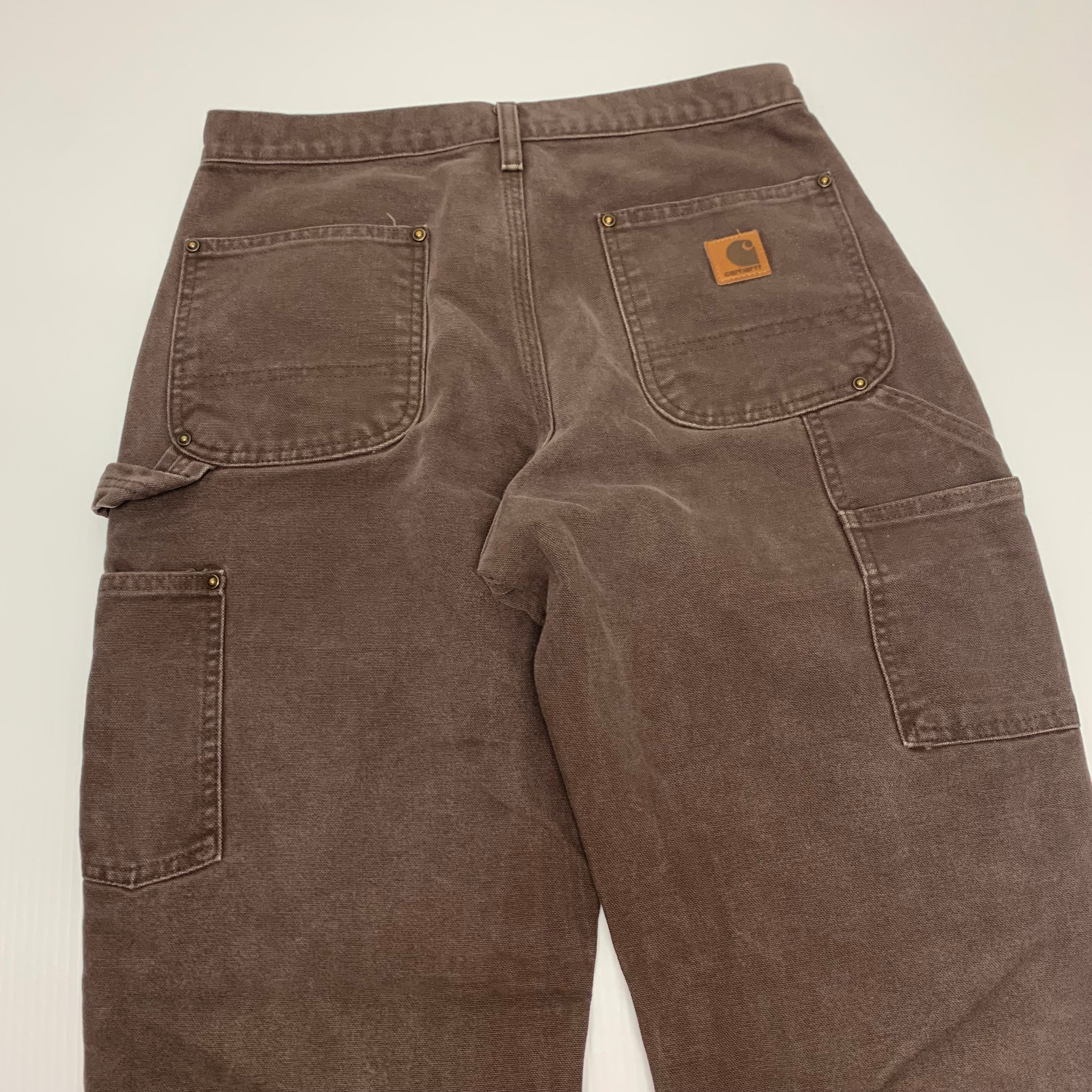 Carhartt Brown Double Knee Denim Size 4 1113