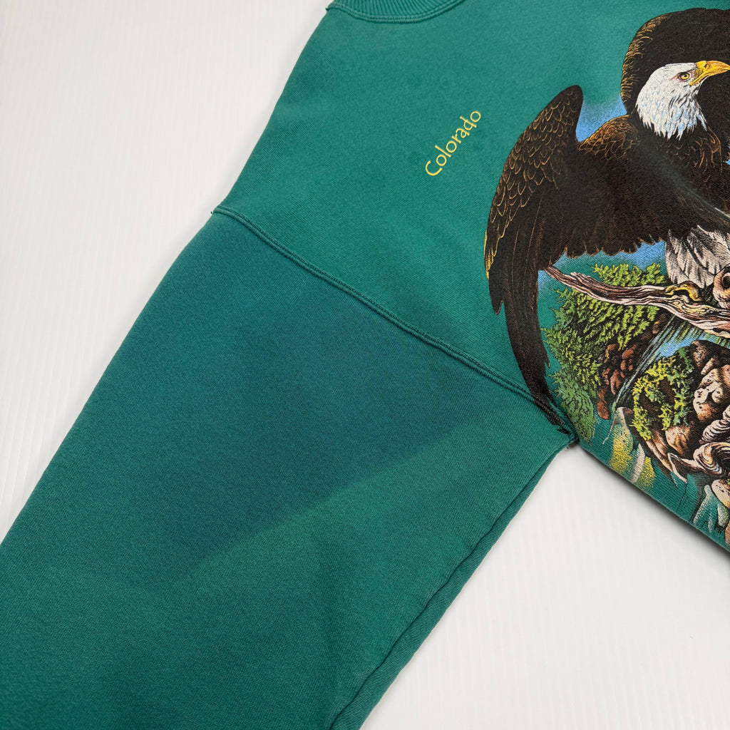 Vintage Colorado Eagle AOP Nature Crewneck L