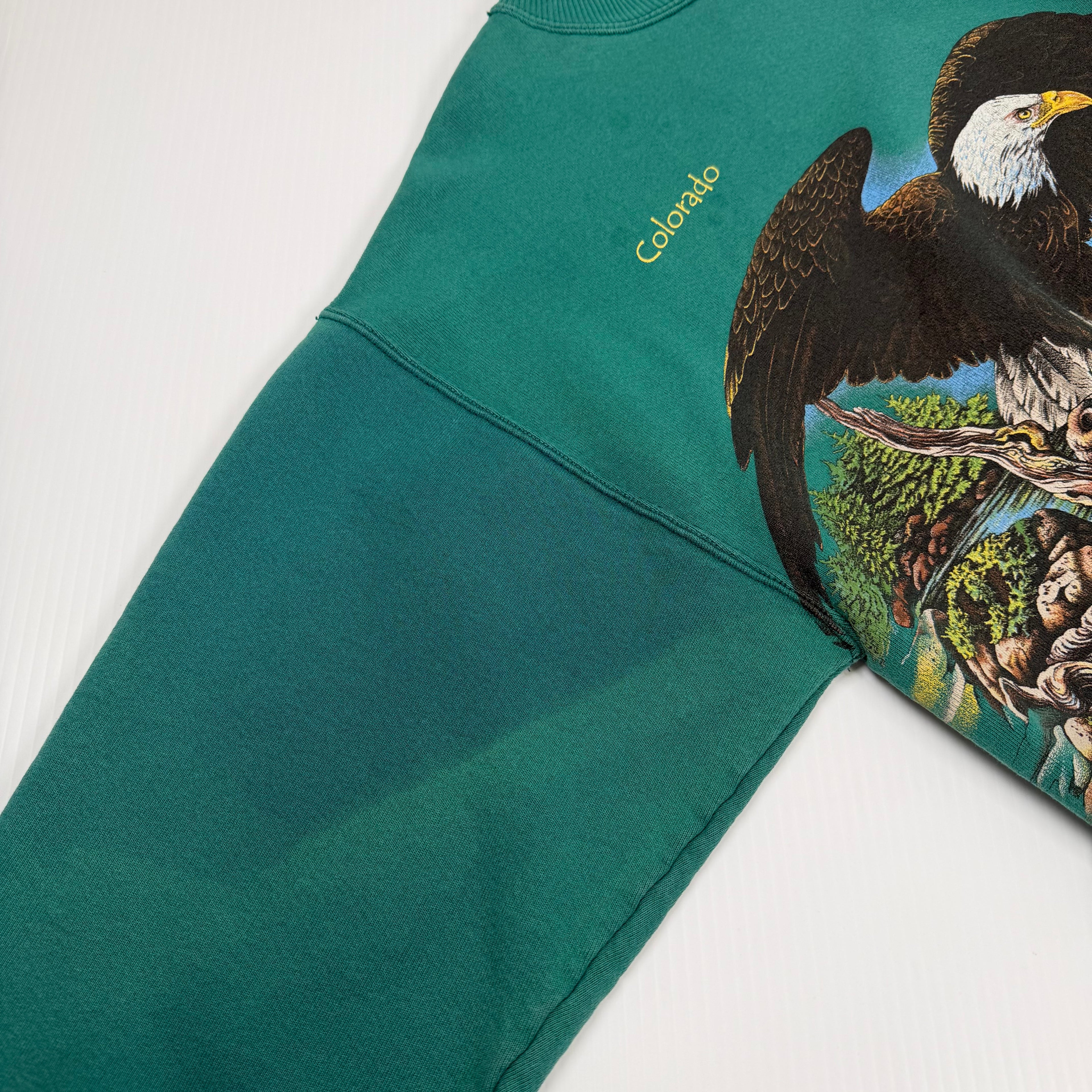 Vintage Colorado Eagle AOP Nature Crewneck L