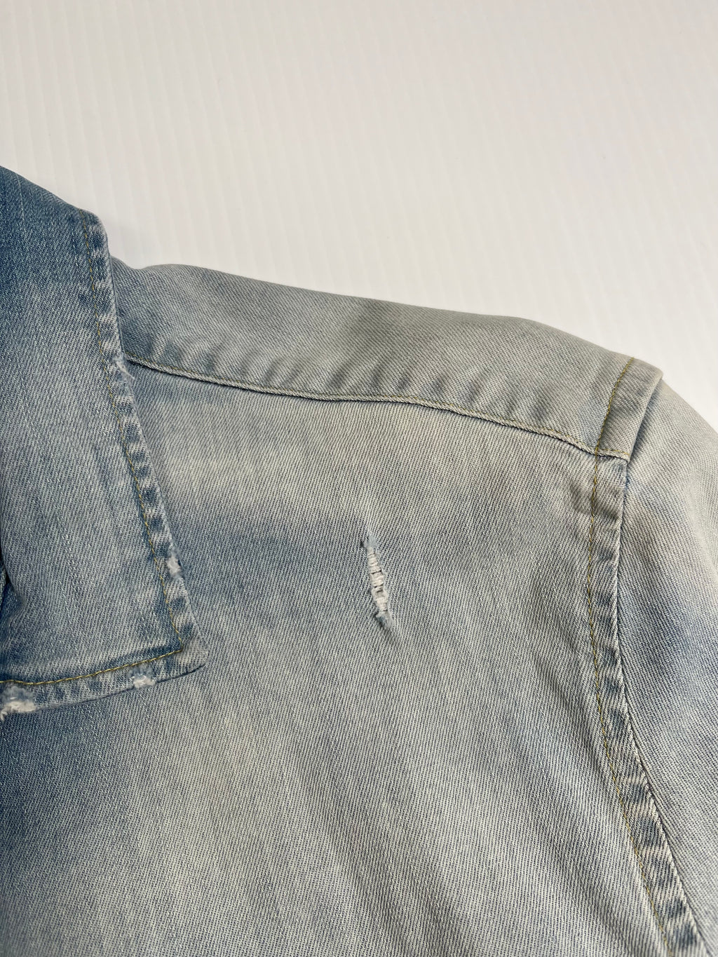 DSquared2 Distressed Denim Button Up Shirt XXL