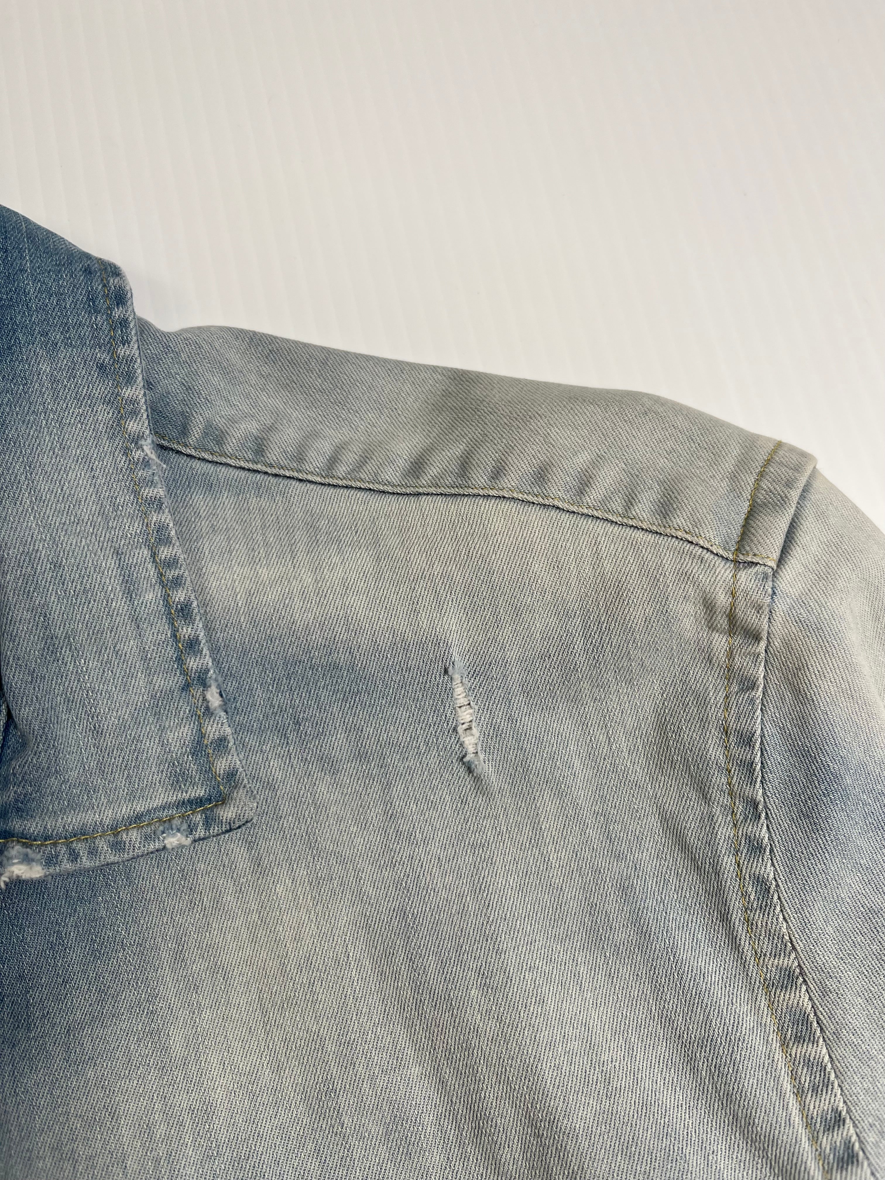 DSquared2 Distressed Denim Button Up Shirt XXL