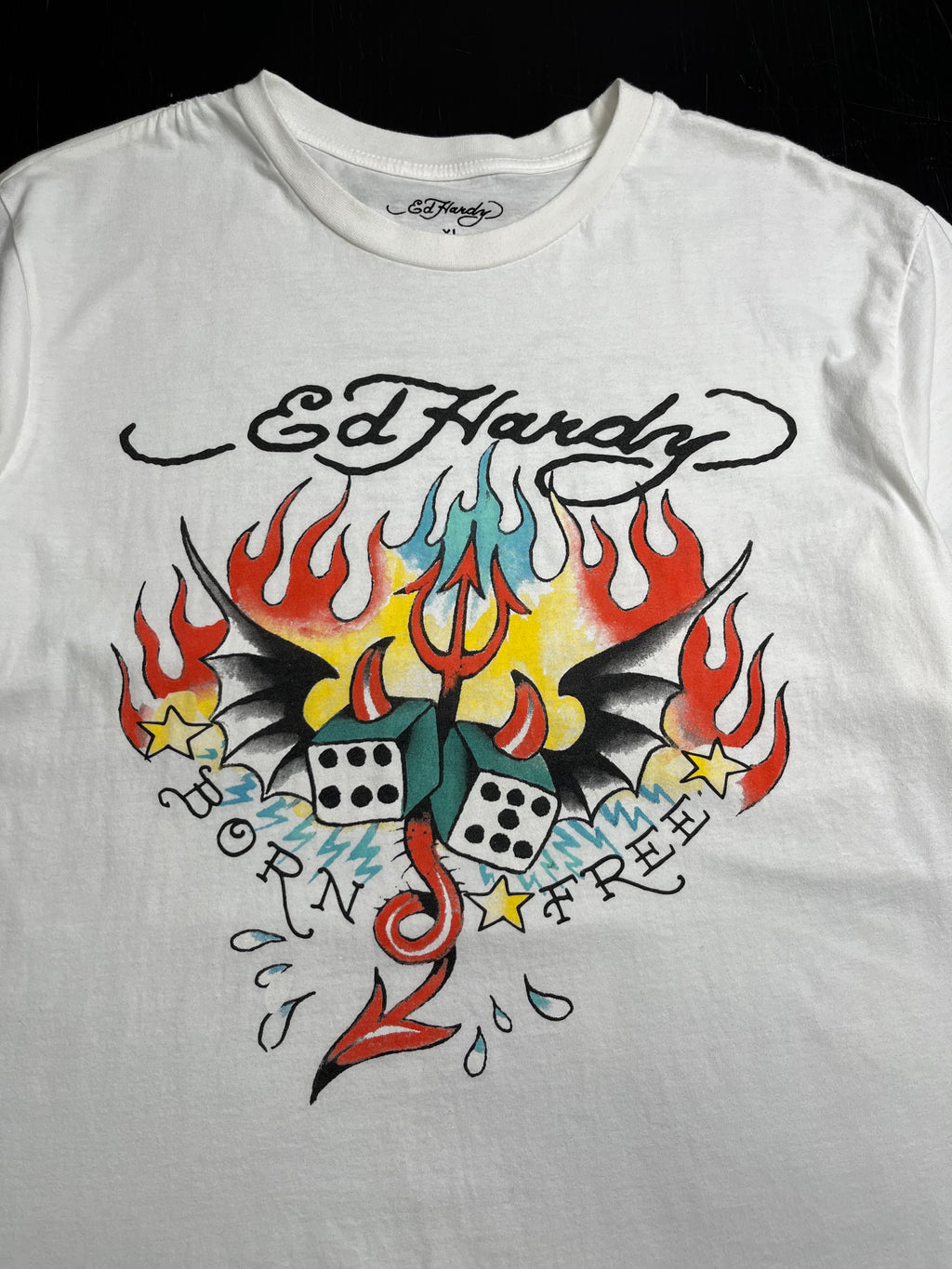 Y2K Ed Hardy Graphic Tee XL