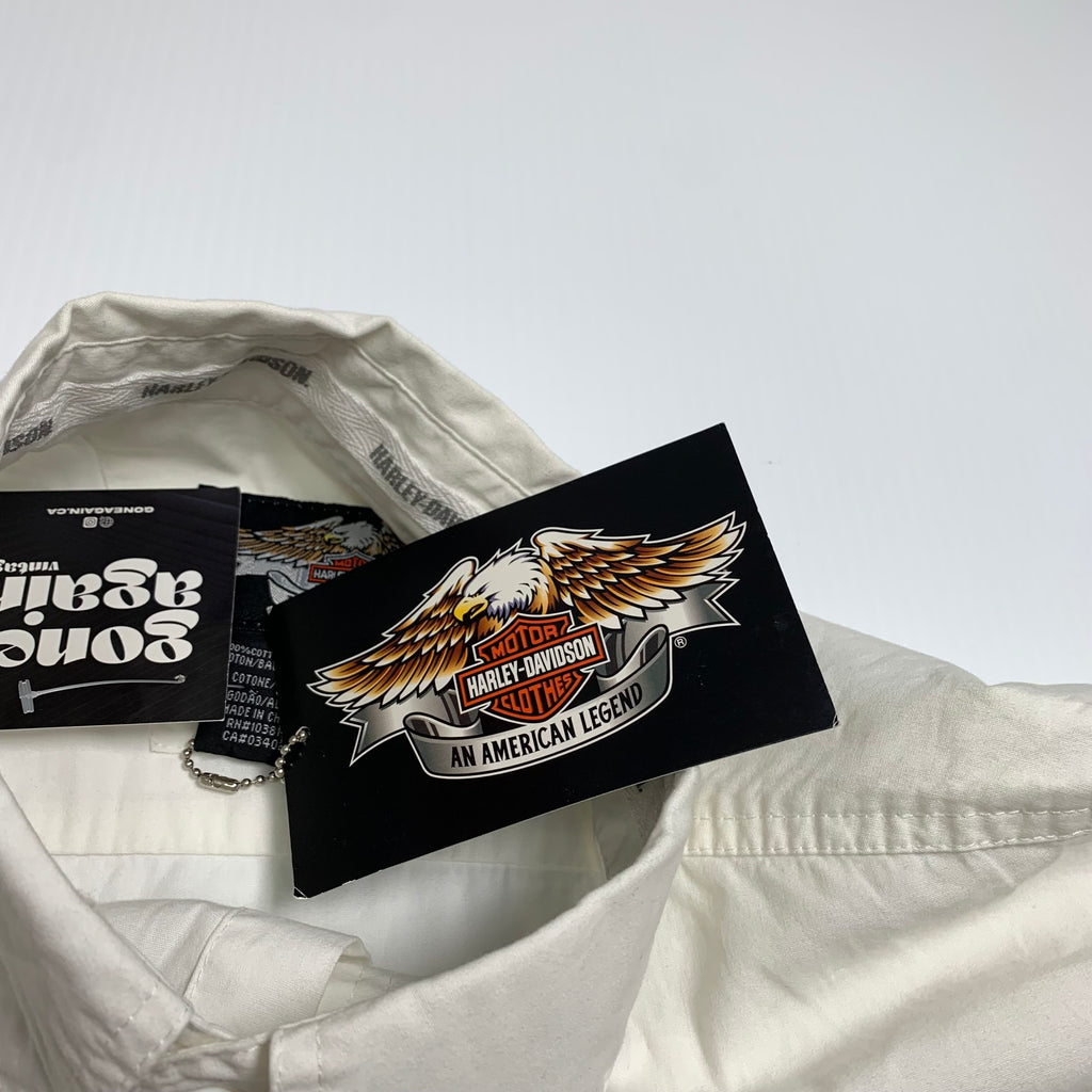 BNWT Harley Davidson Embroidered Button-Up Shirt L