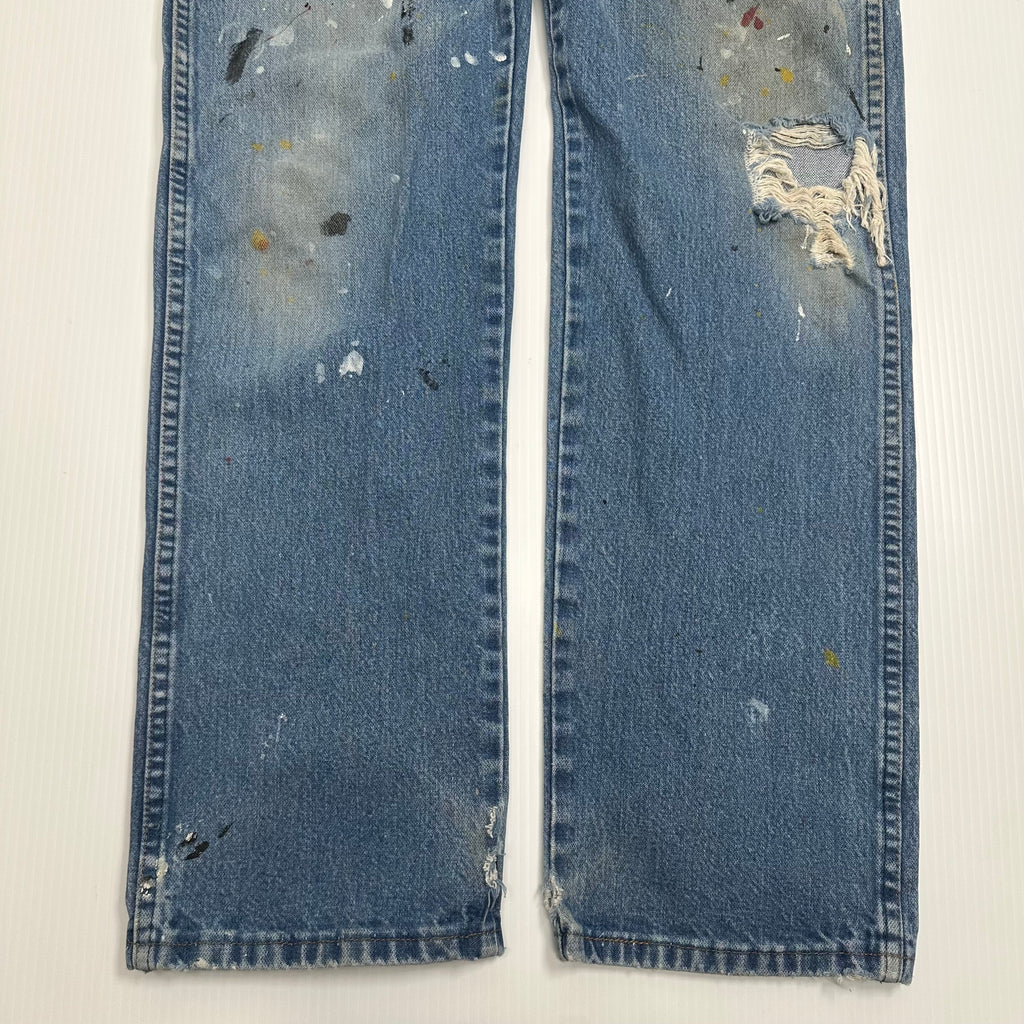 Vintage Wrangler Painted Denim Pants 37
