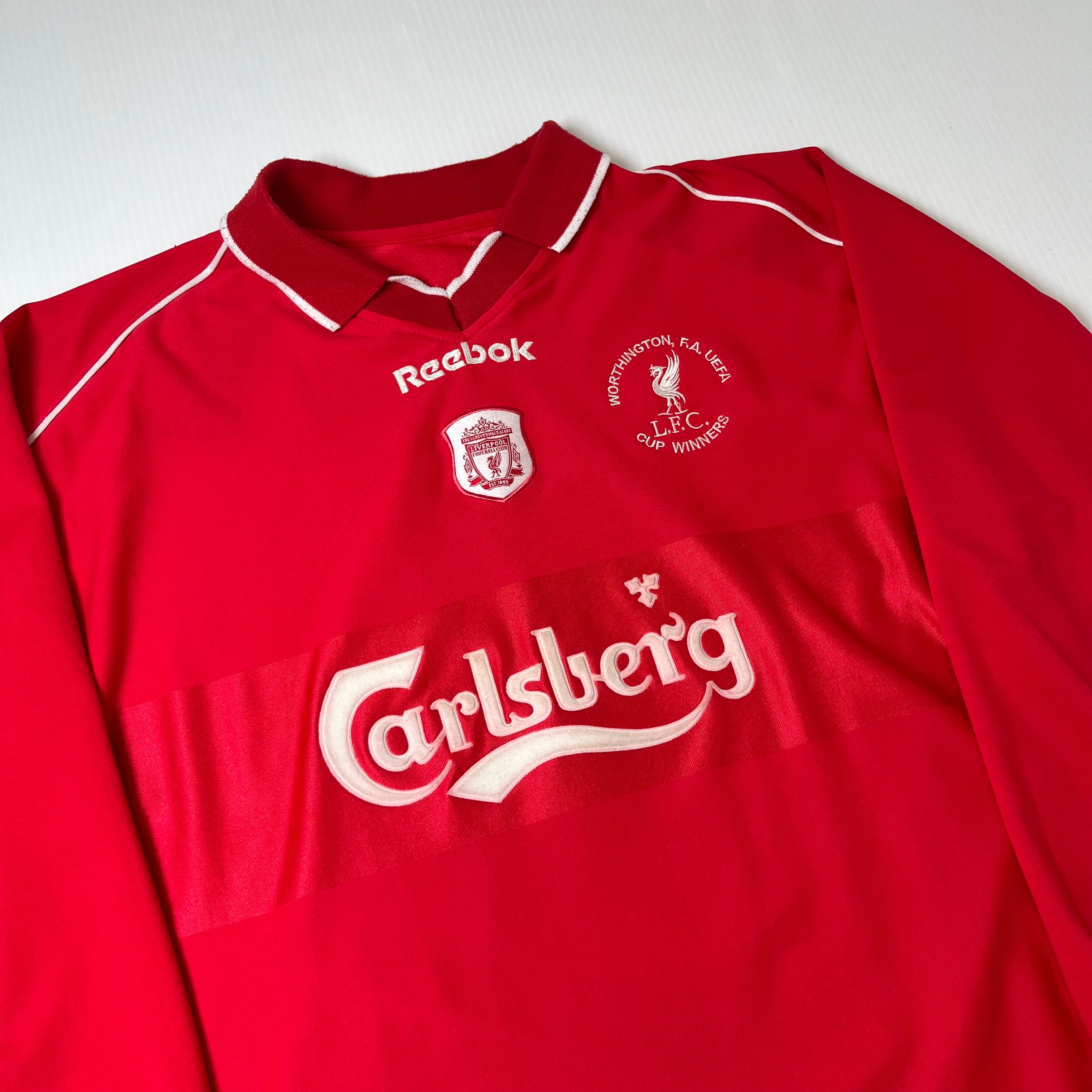 1996 Reebok Liverpool FA Cup Winners Michael Owen Jersey XL