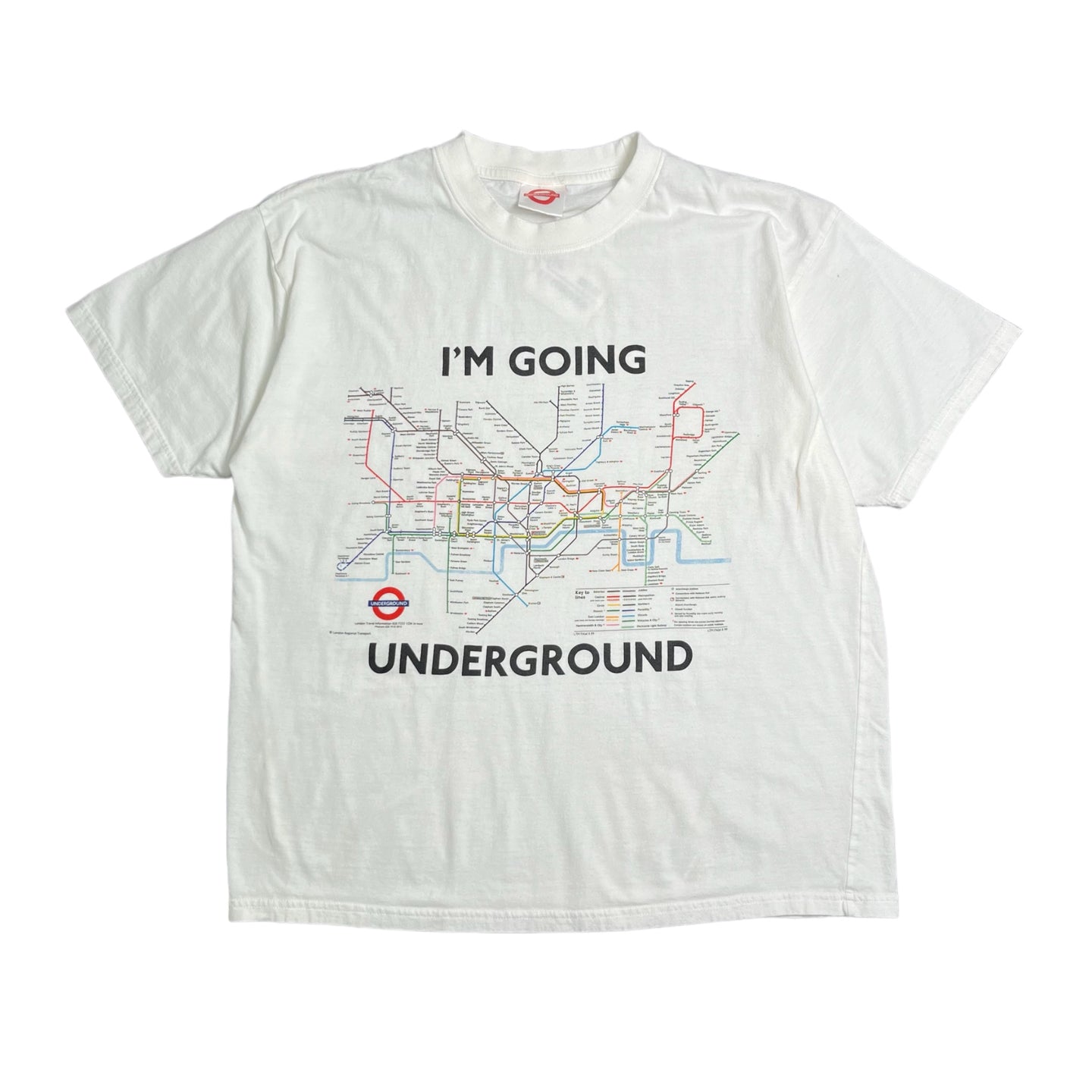 Vintage London Going Underground Tee L