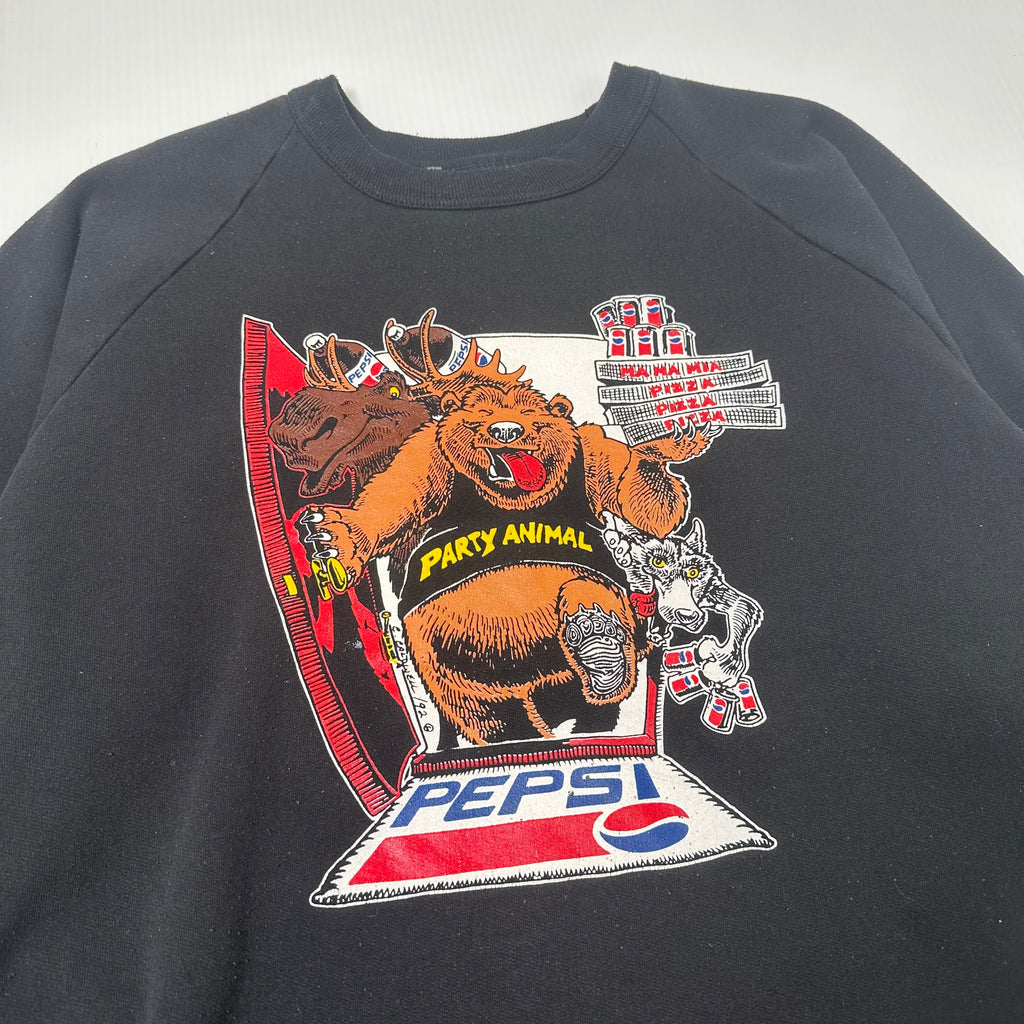 90s Pepsi Party Animal Graphic Crewneck L