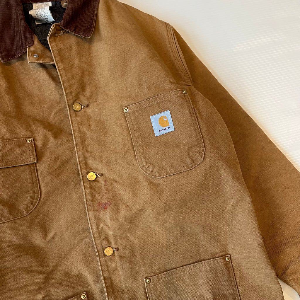 Vintage Carhartt Blanket Lined Chore Coat XL