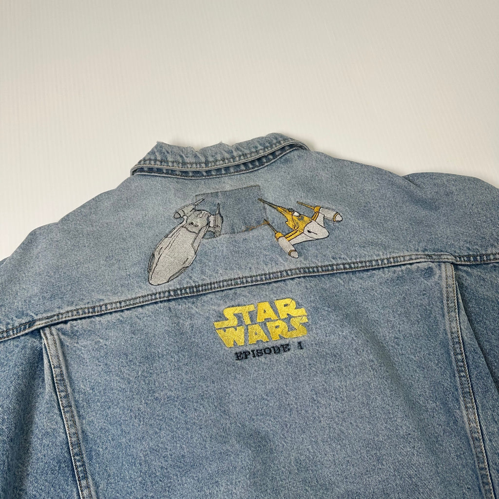 Vintage Jordache Star Wars Episode 1 Denim Jacket XL
