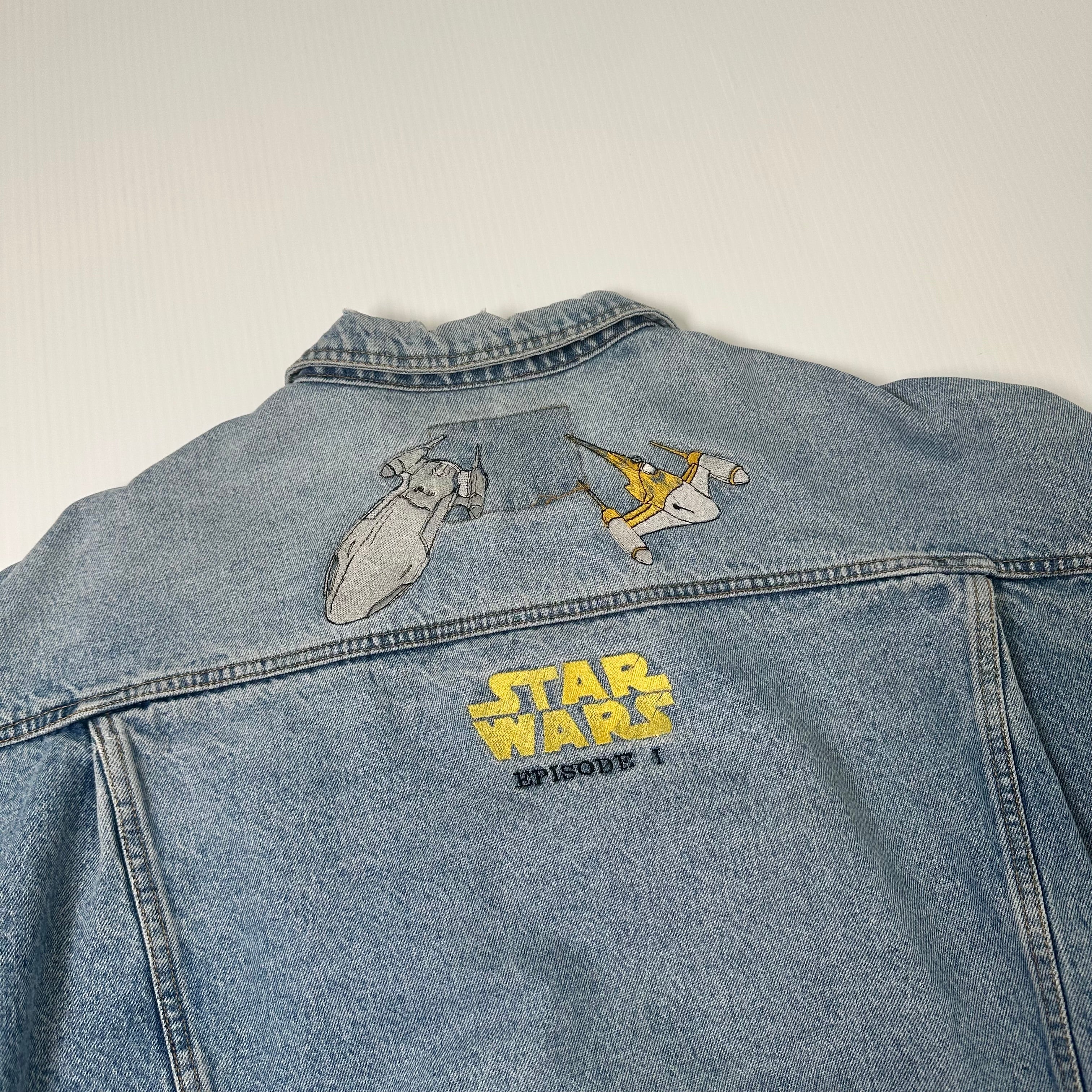 Vintage Jordache Star Wars Episode 1 Denim Jacket XL