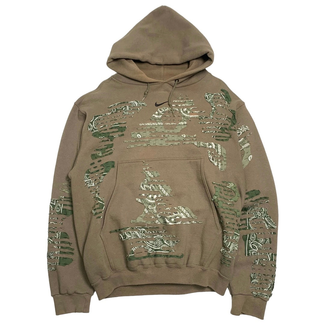 90s Nike Reworked Custom Mid Check Hoodie S