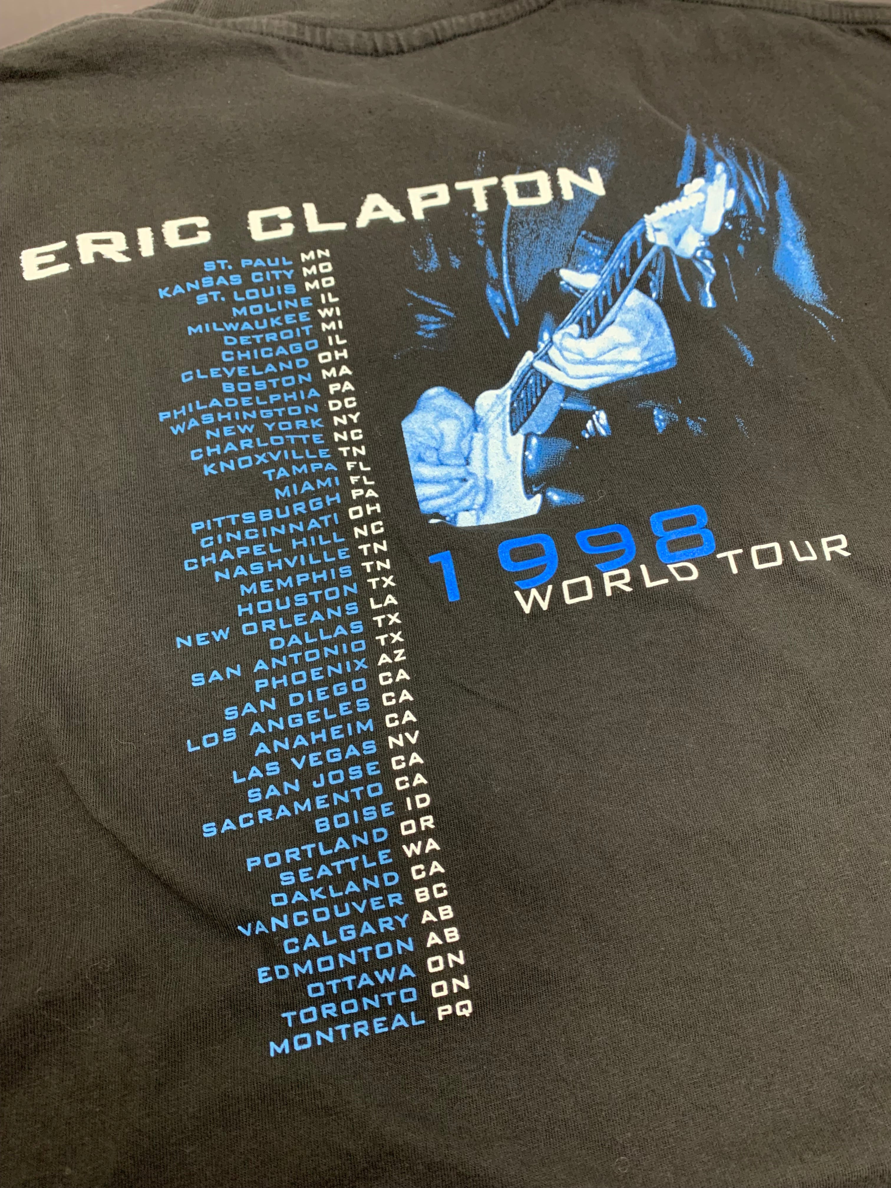 1998 Eric Clapton Tour Tee L