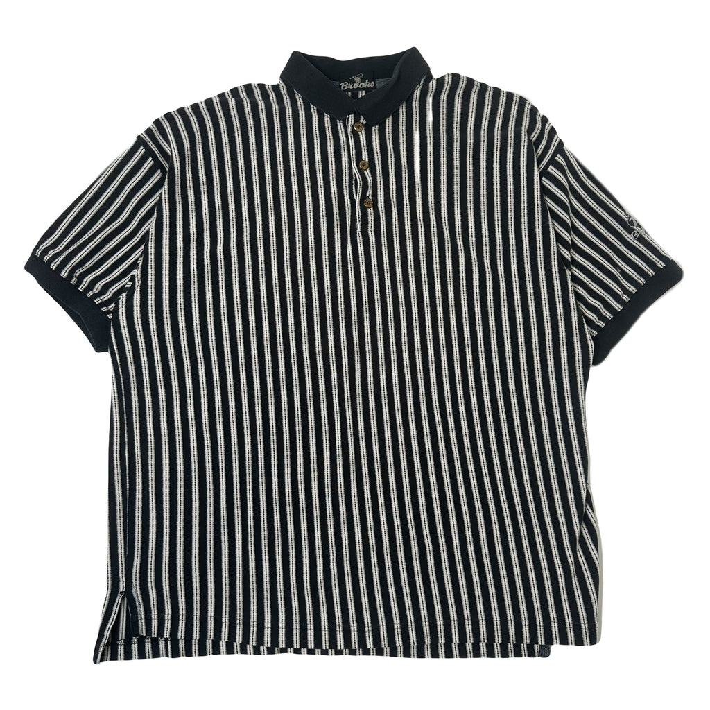 Vintage Brooks Striped Golf Polo Shirt L
