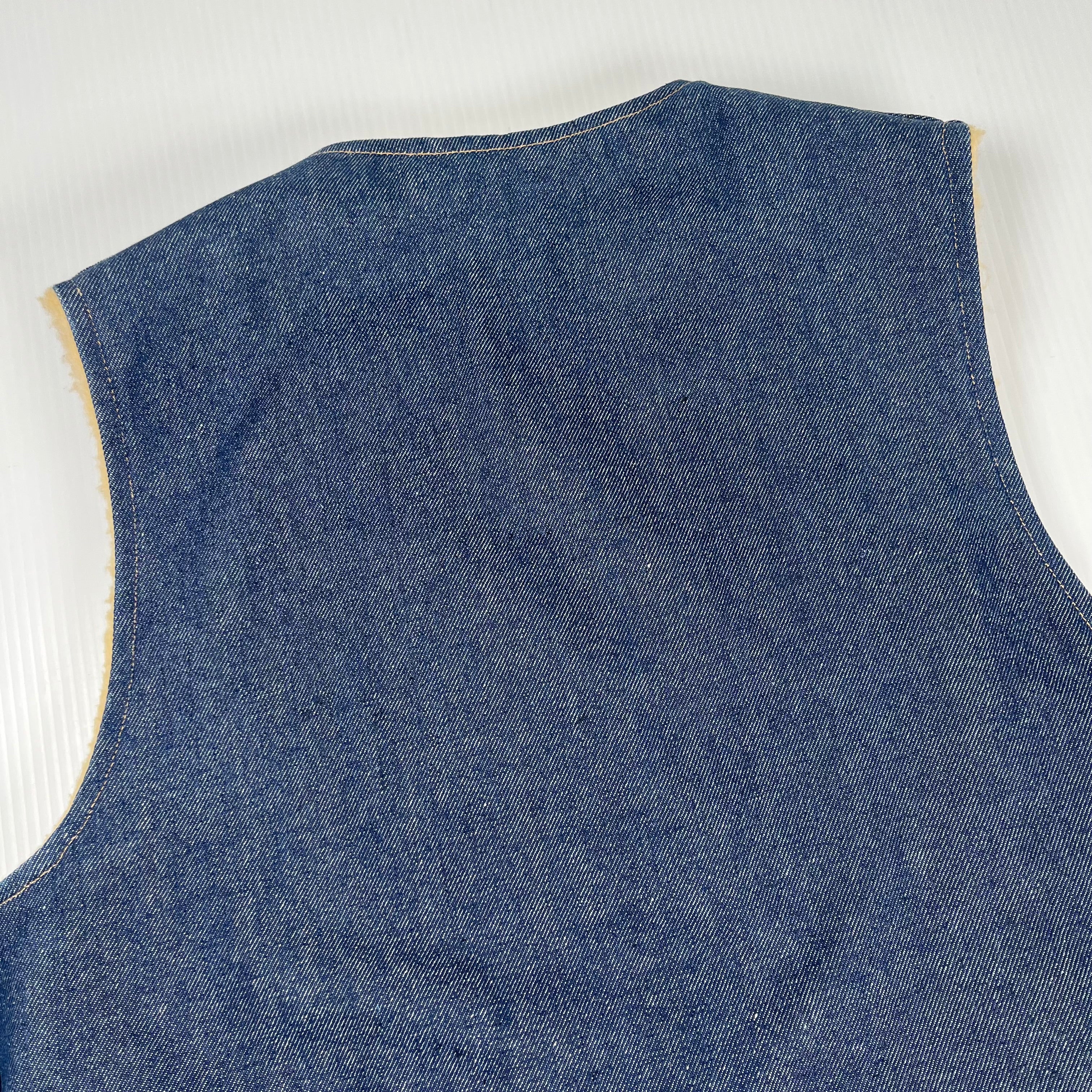 Vintage Carhartt Sherpa Lined Denim Vest L