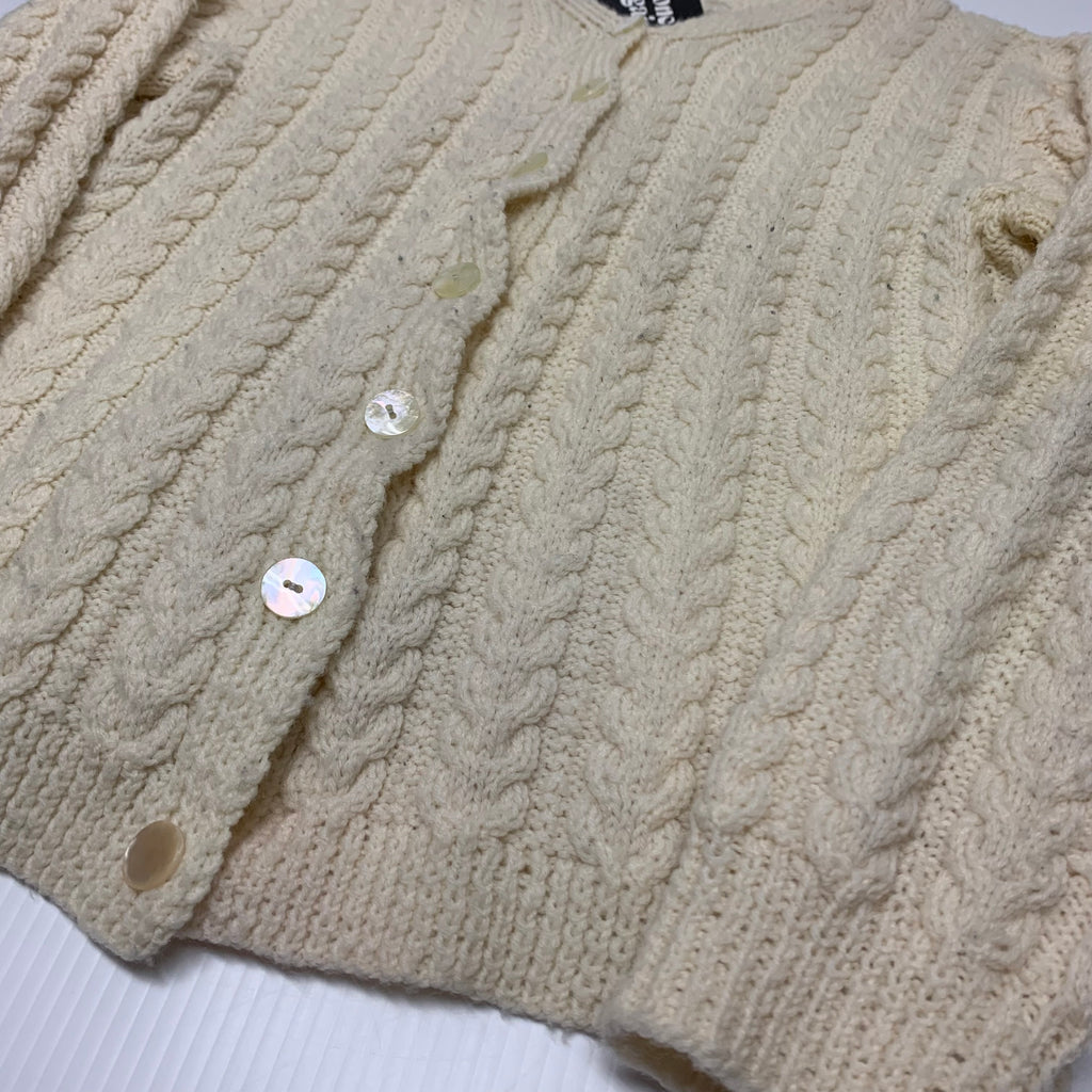 Vintage Cable Knit Cardigan L