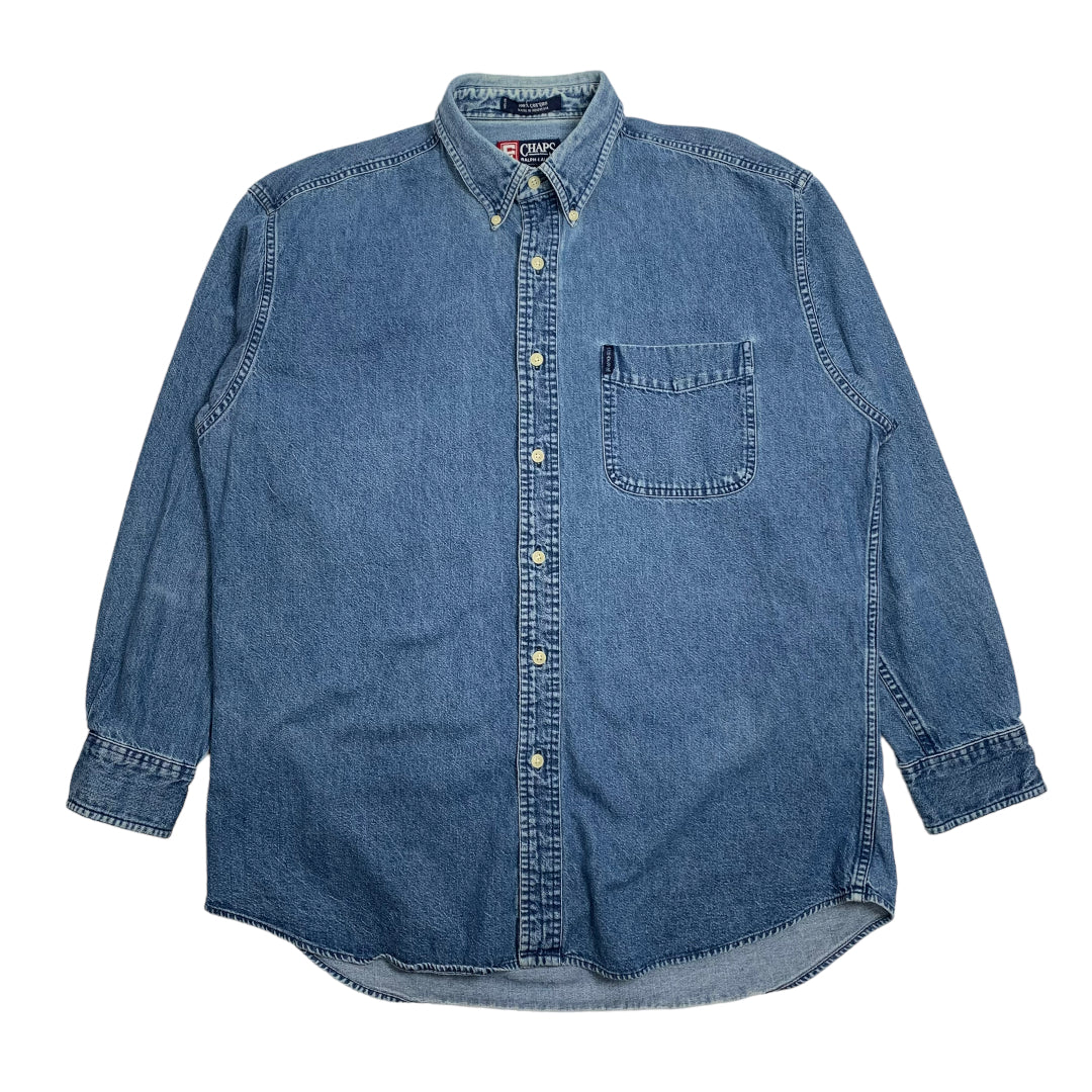 Vintage Chaps Ralph Lauren Denim Button-Up Shirt L