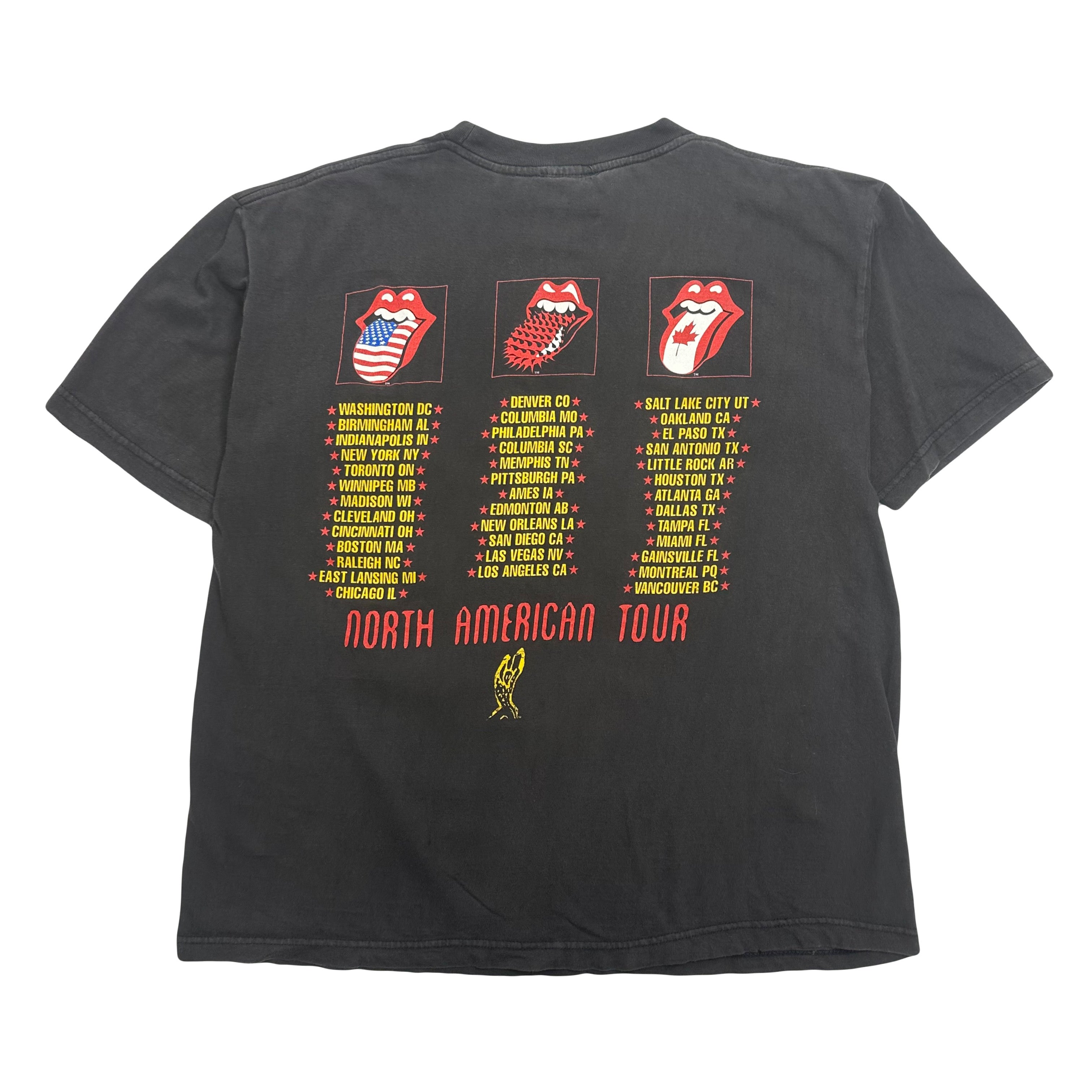 1994 Rolling Stones Voodoo Lounge North America Tour Tee L