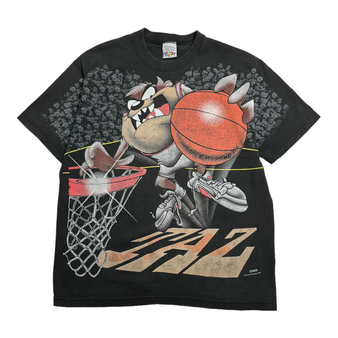 1994 Warner Bros. Tasmanian Devil Basketball Tee L
