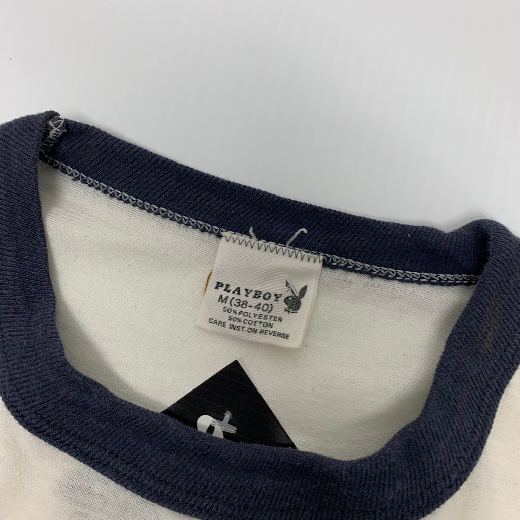 70s Playboy Bunny Ringer Tee M