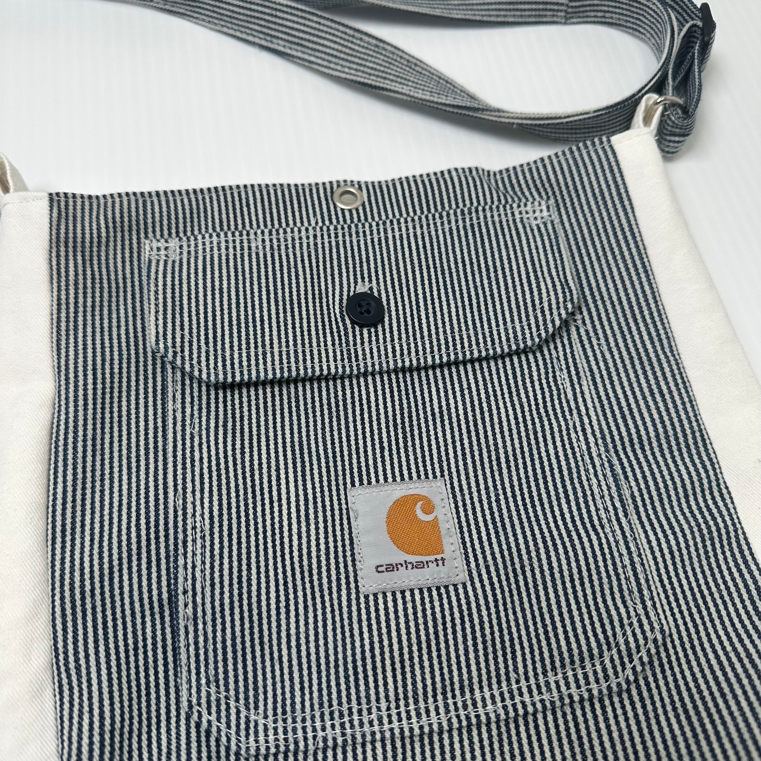 Rework Carhartt Pinstripe Adjustable Cross Body Bag
