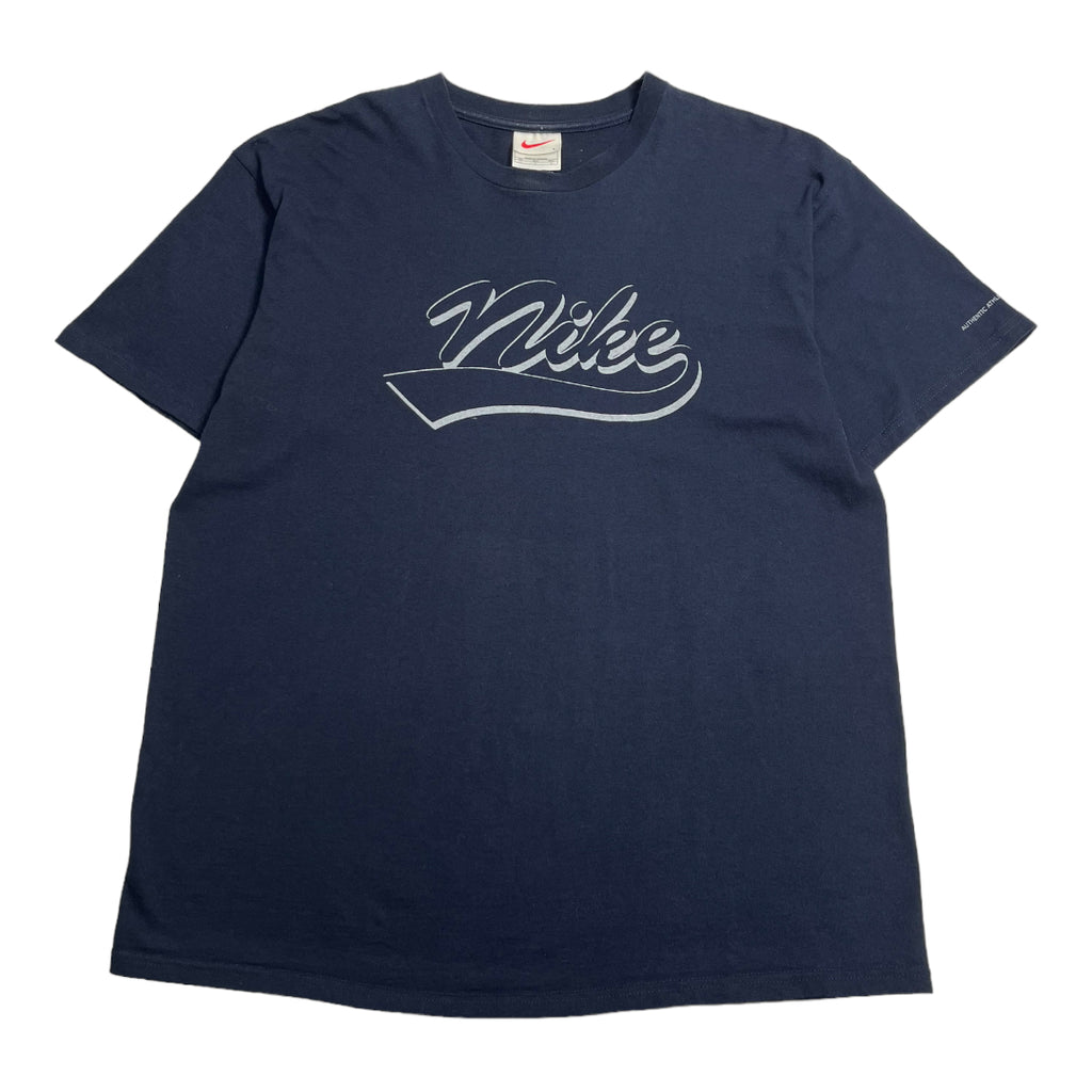 90s Nike Script Logo Graphic Tee L