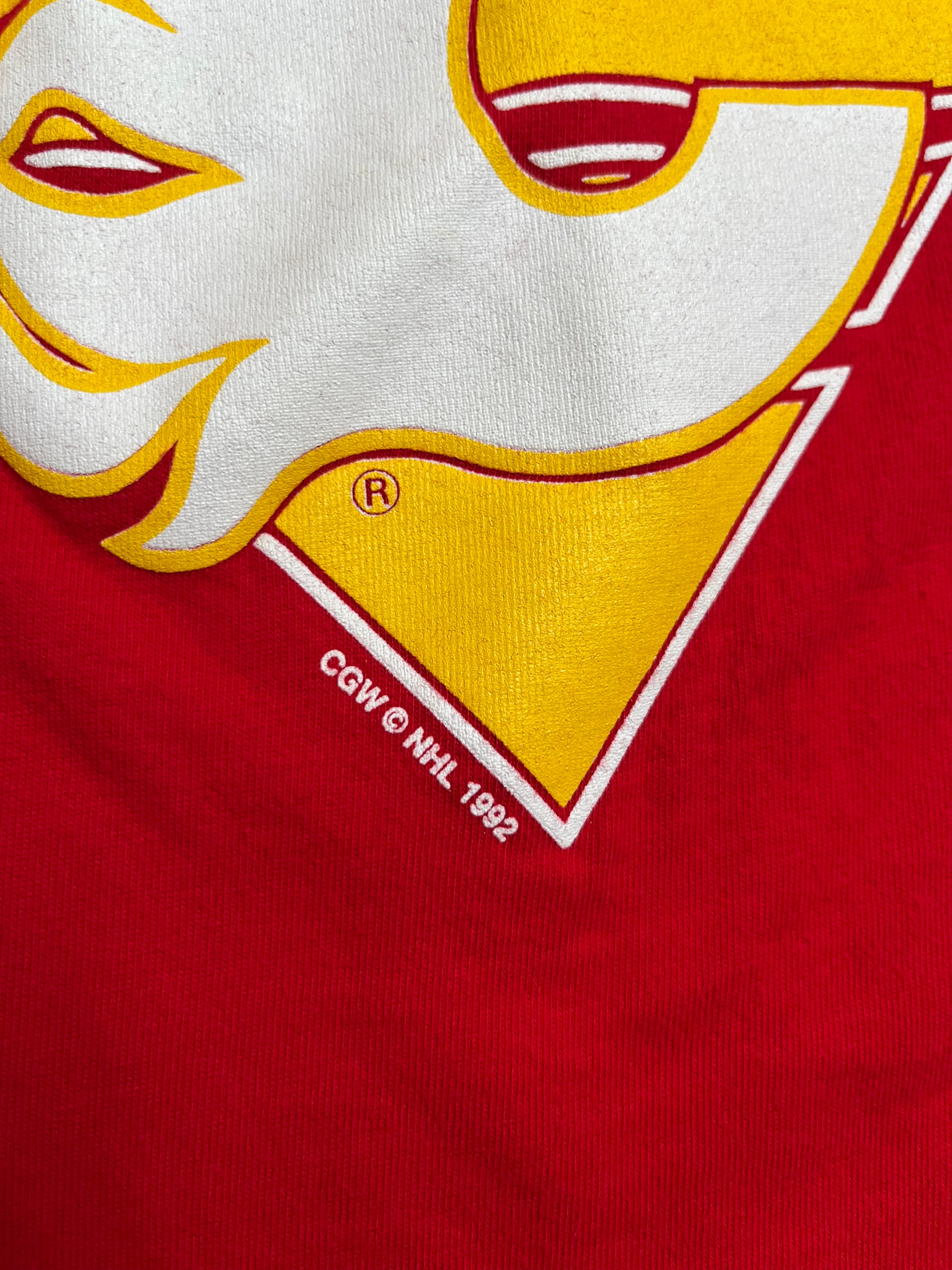1992 Calgary Flames NHL Graphic Tee L