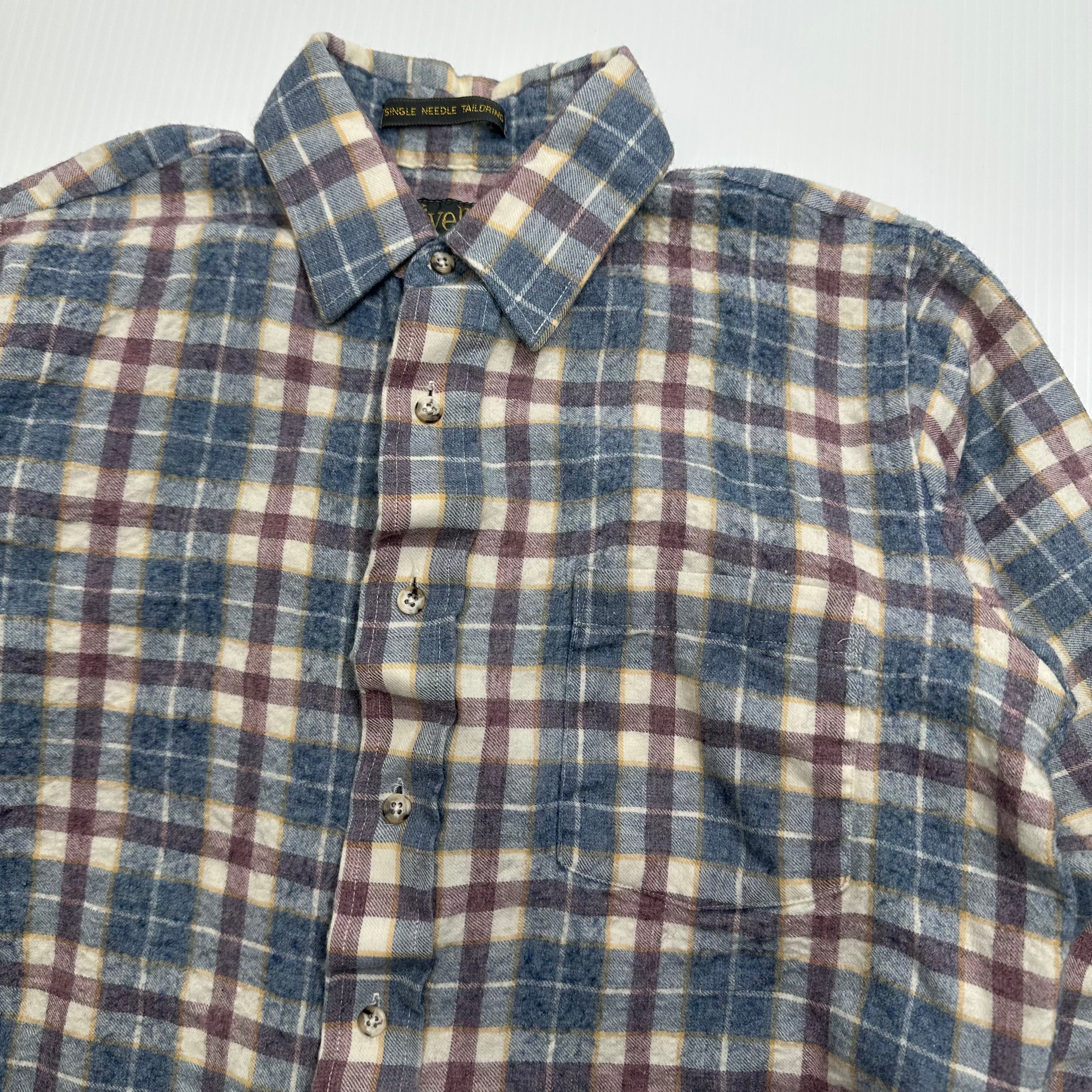 Vintage Viyella Wool Blend Button Up Shirt M