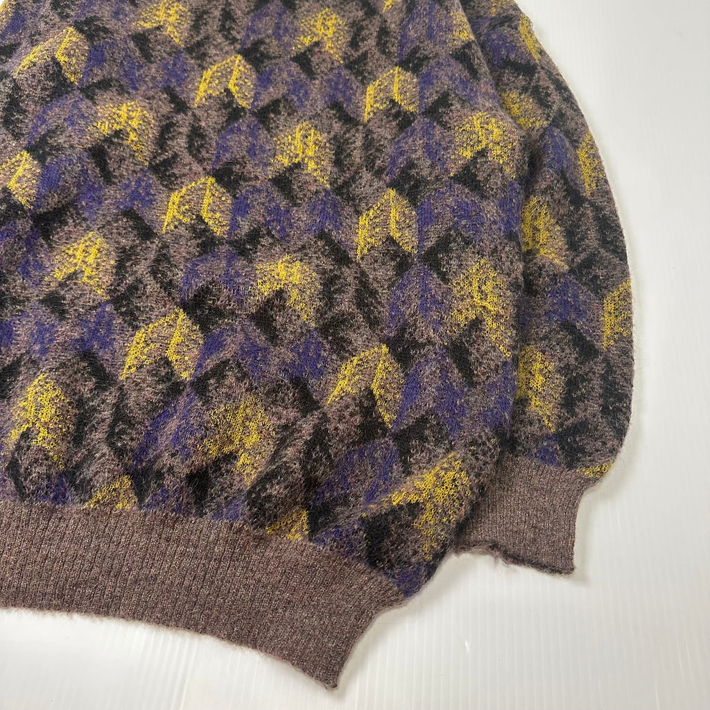 Vintage Avanrata Italy Pattern Knit Sweater XL