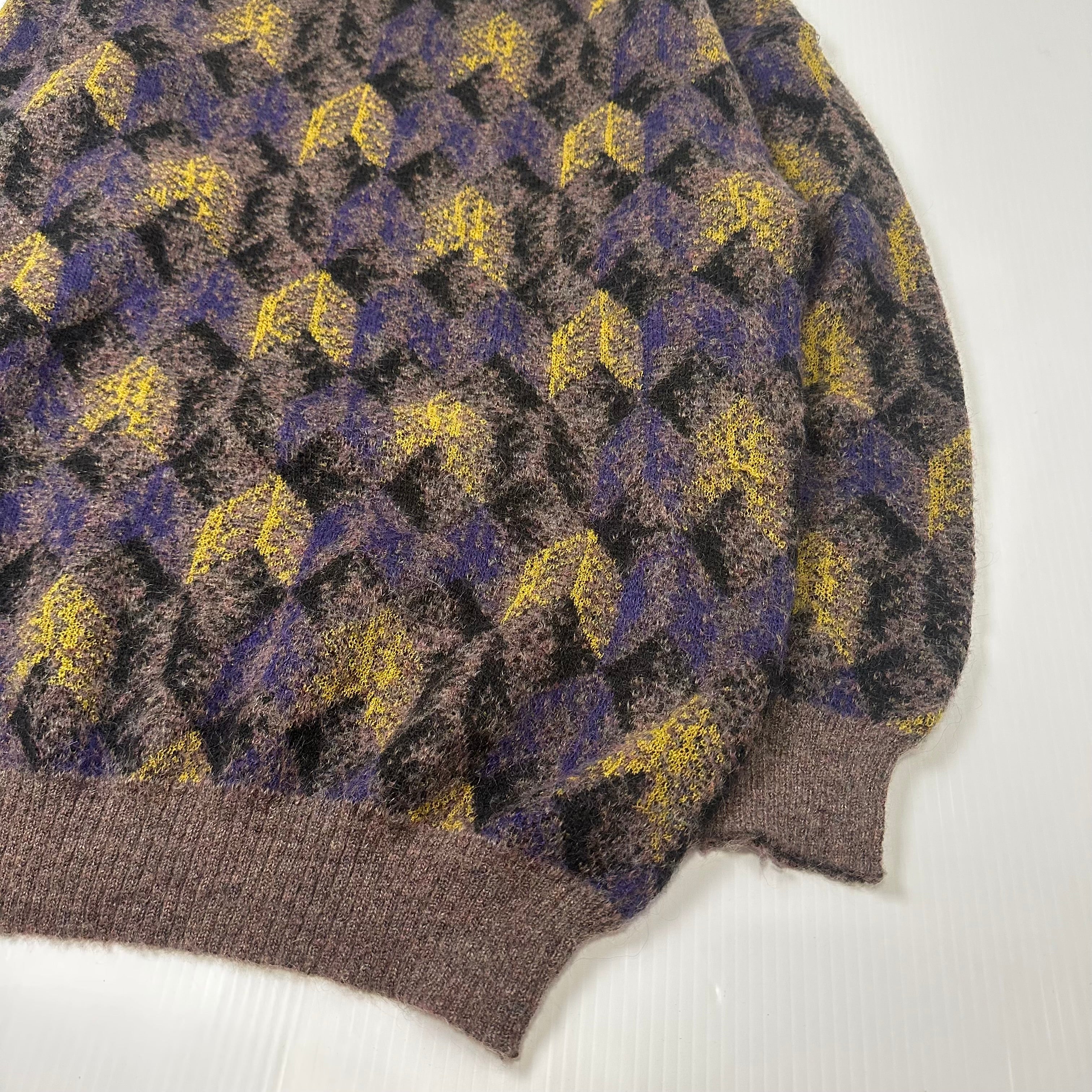 Vintage Avanrata Italy Pattern Knit Sweater XL