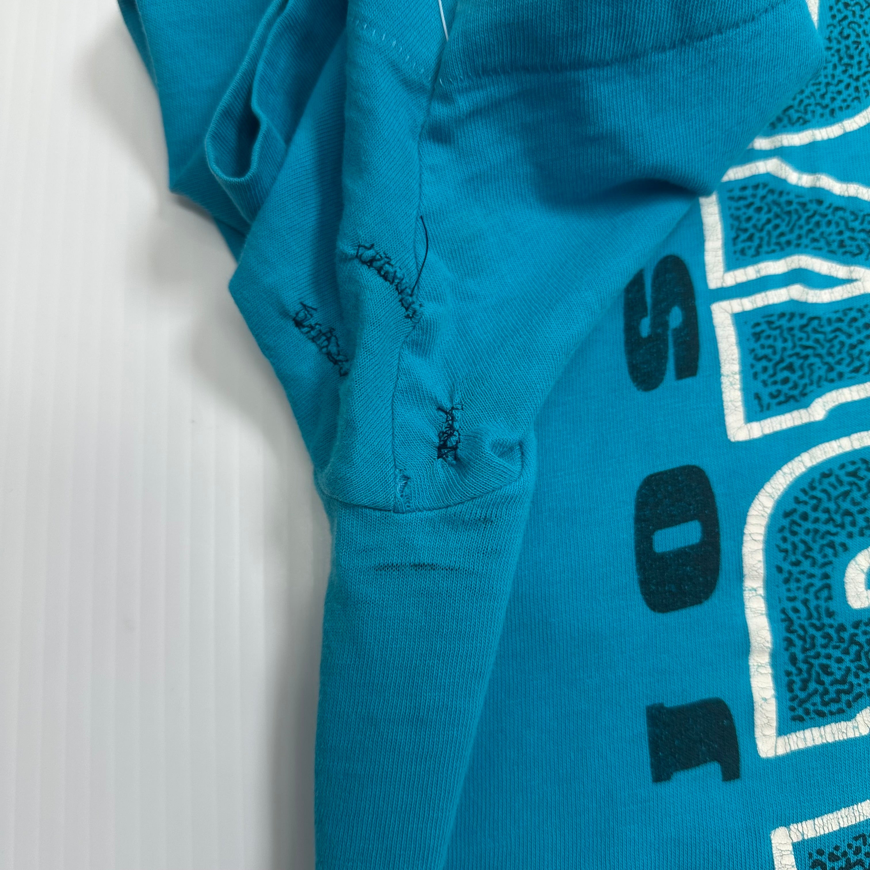 1992 San Jose Sharks NHL Distressed Tee L